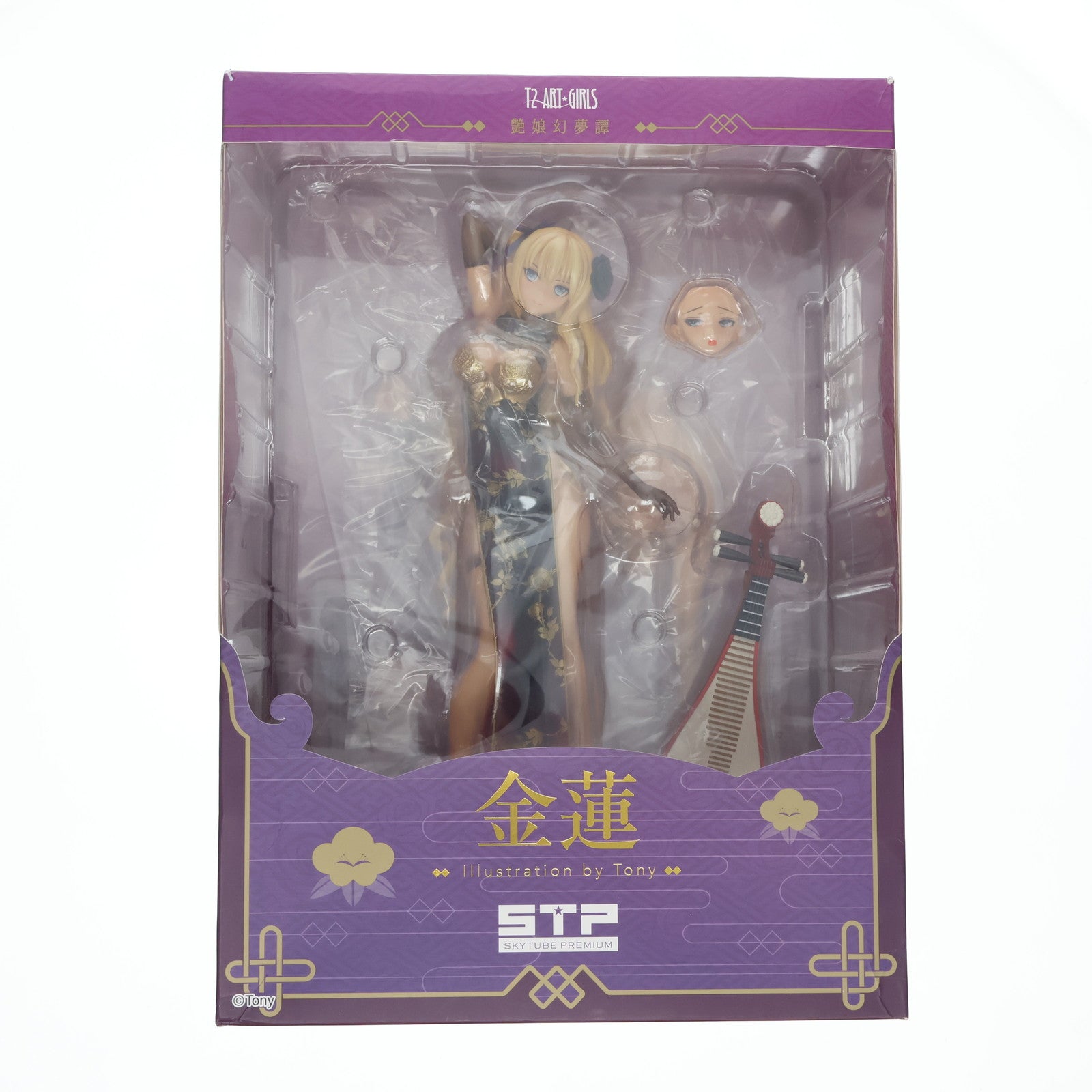 【中古即納】[FIG] STPオンラインショップ限定 T2アート☆ガールズ 金蓮 Jin-Lian 艶娘幻夢譚 1/6 完成品 フィギュア(AX-1802) SkyTube(スカイチューブ)(20180630)