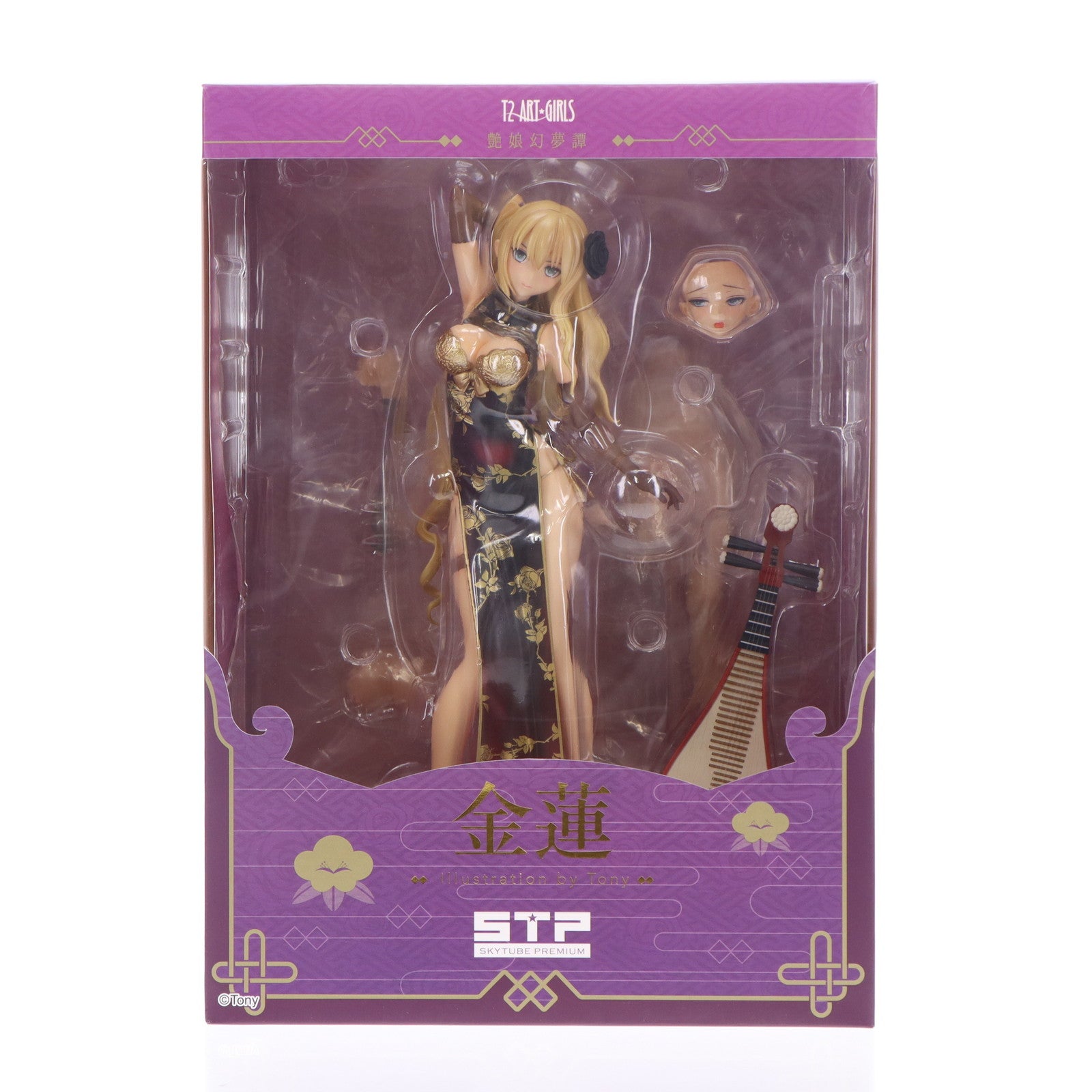 【中古即納】[FIG] STPオンラインショップ限定 T2アート☆ガールズ 金蓮 Jin-Lian 艶娘幻夢譚 1/6 完成品 フィギュア(AX-1802) SkyTube(スカイチューブ)(20180630)
