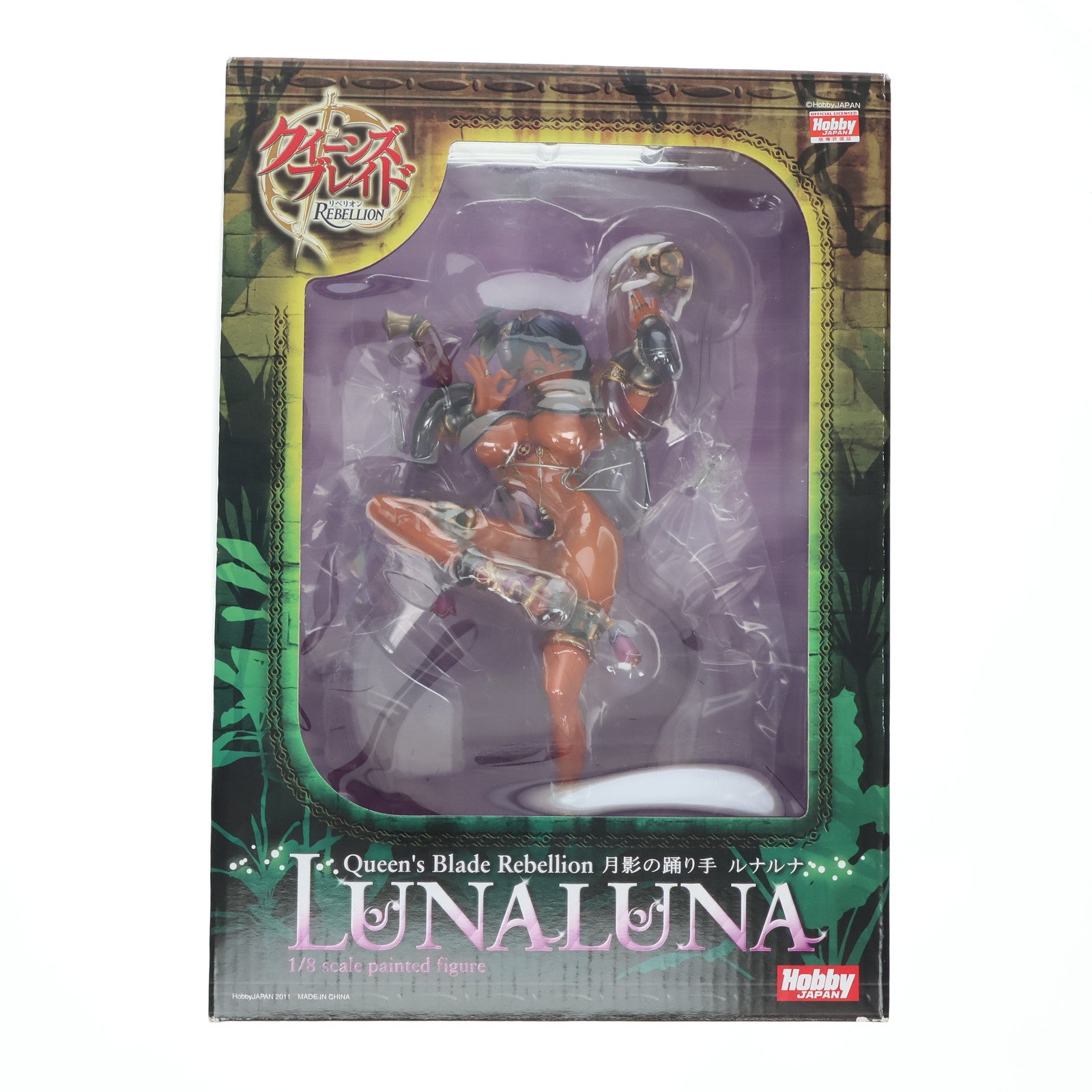 【中古即納】[FIG] 月影の踊り手ルナルナ クイーンズブレイド リベリオン 1/8 完成品 フィギュア ホビージャパン/メガハウス(20110208)