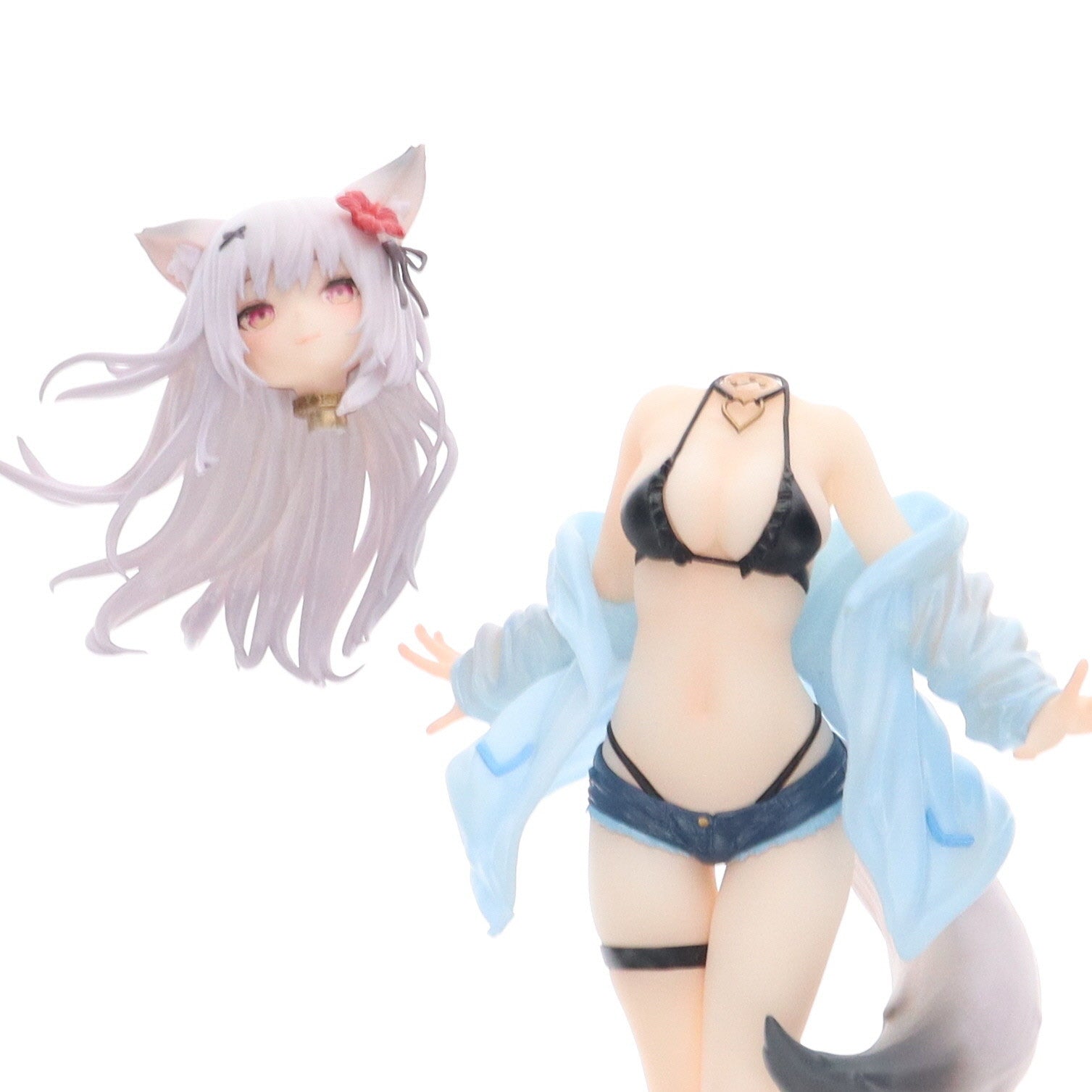 【中古即納】[FIG] ケモミミ学園 「華音(かのん)」illustrated by 秋乃える 1/7 完成品 フィギュア B´full FOTS JAPAN(ビーフルフォトスジャパン)(20211030)