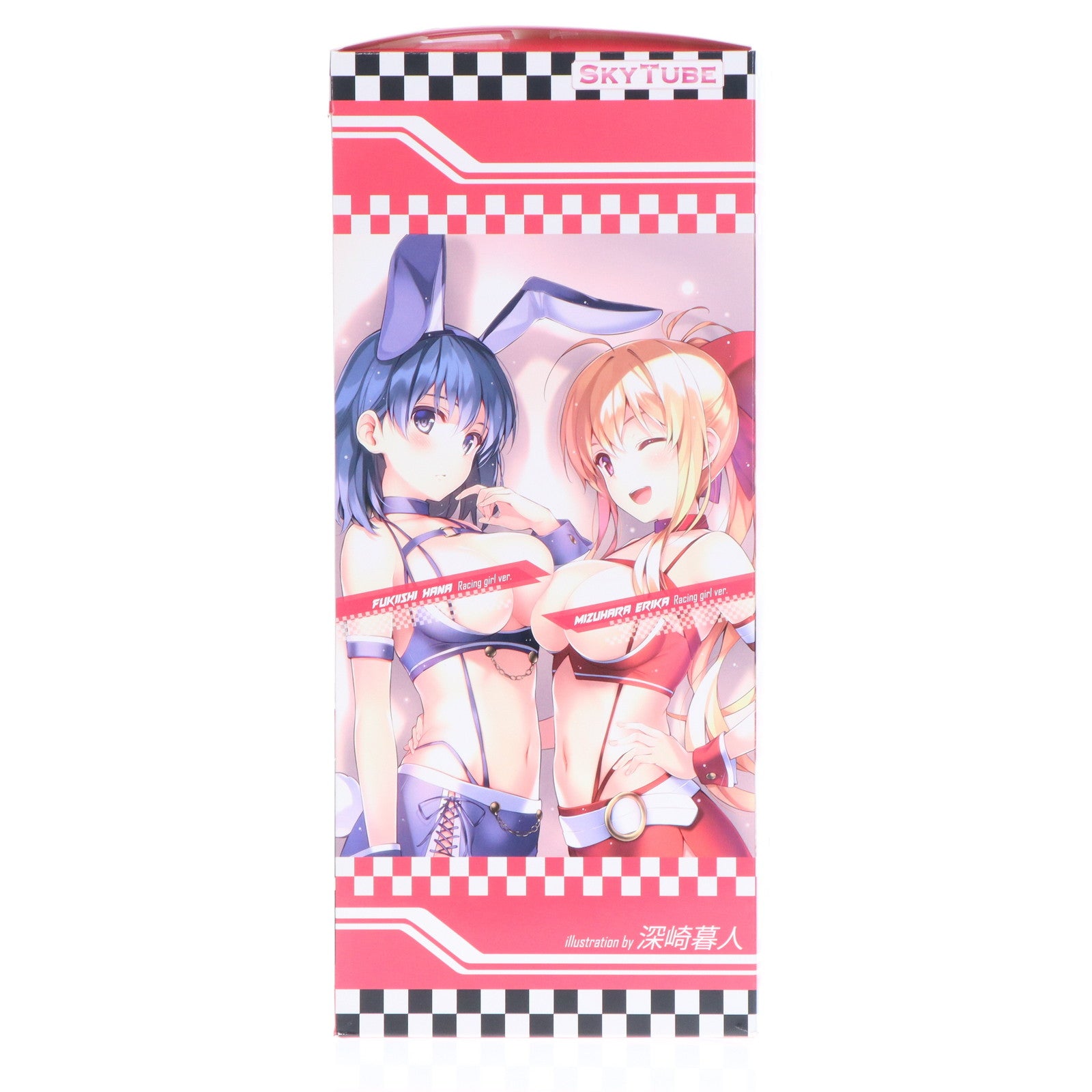 【中古即納】[FIG] ポストカード&あみあみ限定特典付属 水原エリカ(みずはらエリカ) Racing girl ver. Illustration by 深崎暮人 コミック阿吽 1/6 完成品 フィギュア(AX-1046) SkyTube(スカイチューブ)(20180929)