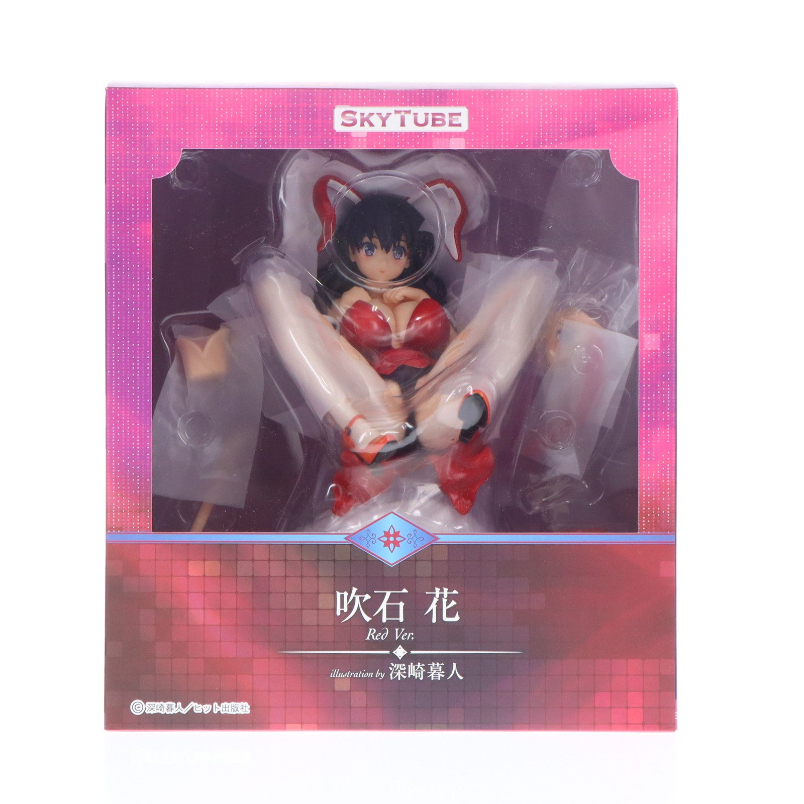 【中古即納】[FIG] あみあみ限定特典付属 吹石花(ふきいしはな) illustration by 深崎暮人 Red Ver. コミック阿吽 1/6 完成品 フィギュア(AX-1095) SkyTube(スカイチューブ)(20201015)