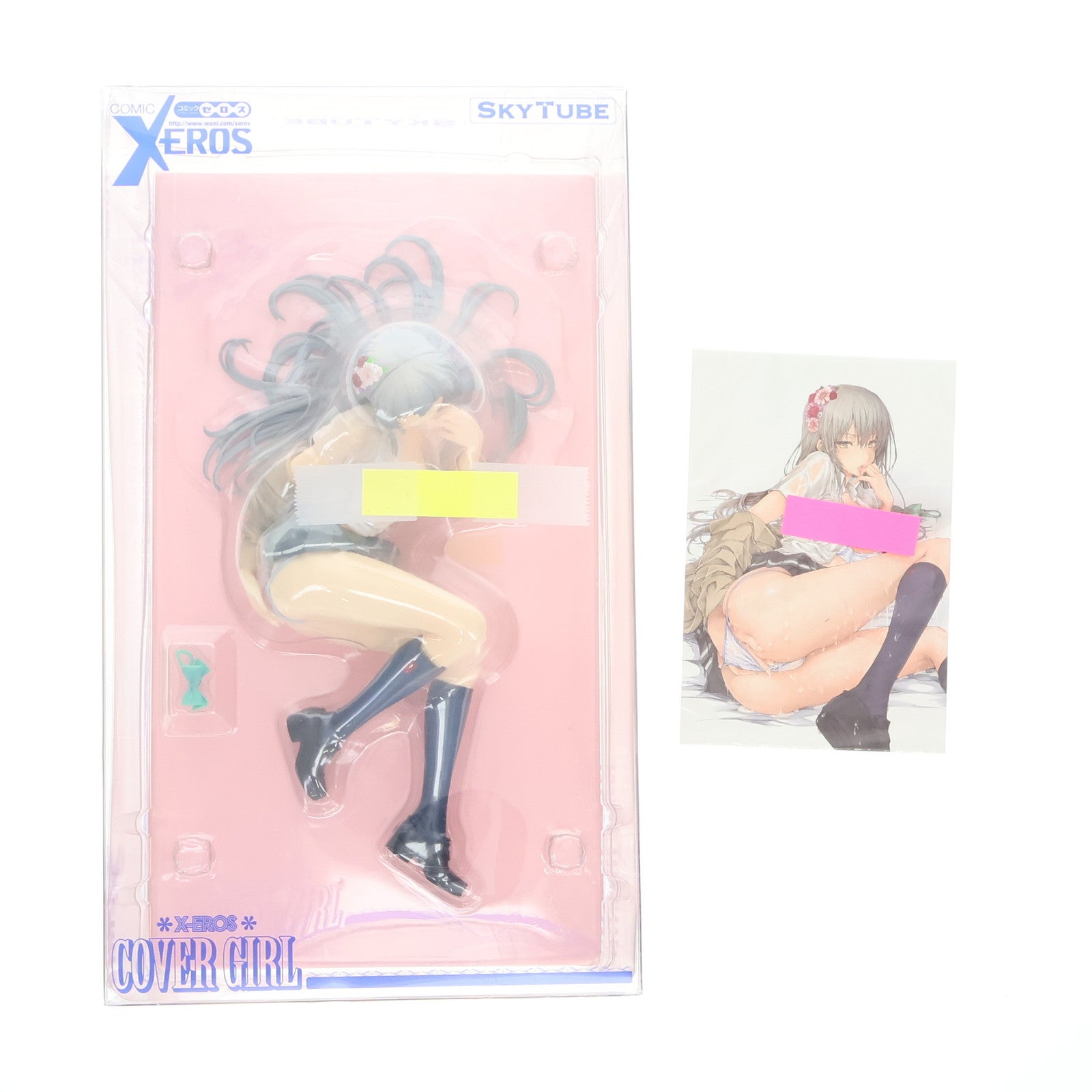 【中古即納】[FIG] ポストカード付属 X-EROS COVER GIRL(ゼロス カバーガール) illustrated by 鬼月あるちゅ COMIC X-EROS #06 1/7 完成品 フィギュア(AX-1000) SkyTube(スカイチューブ)(20141012)