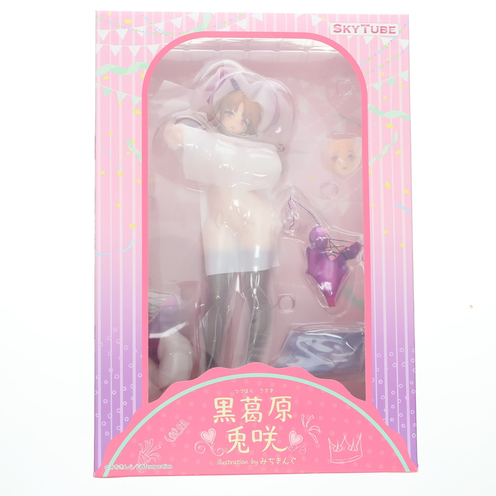 【中古即納】[FIG] ポストカード付属 黒葛原兎咲(つづはらうさき) illustration by みちきんぐ コミックグレープ Vol.61 1/6 完成品 フィギュア(AX-1115) SkyTube(スカイチューブ)(20230728)