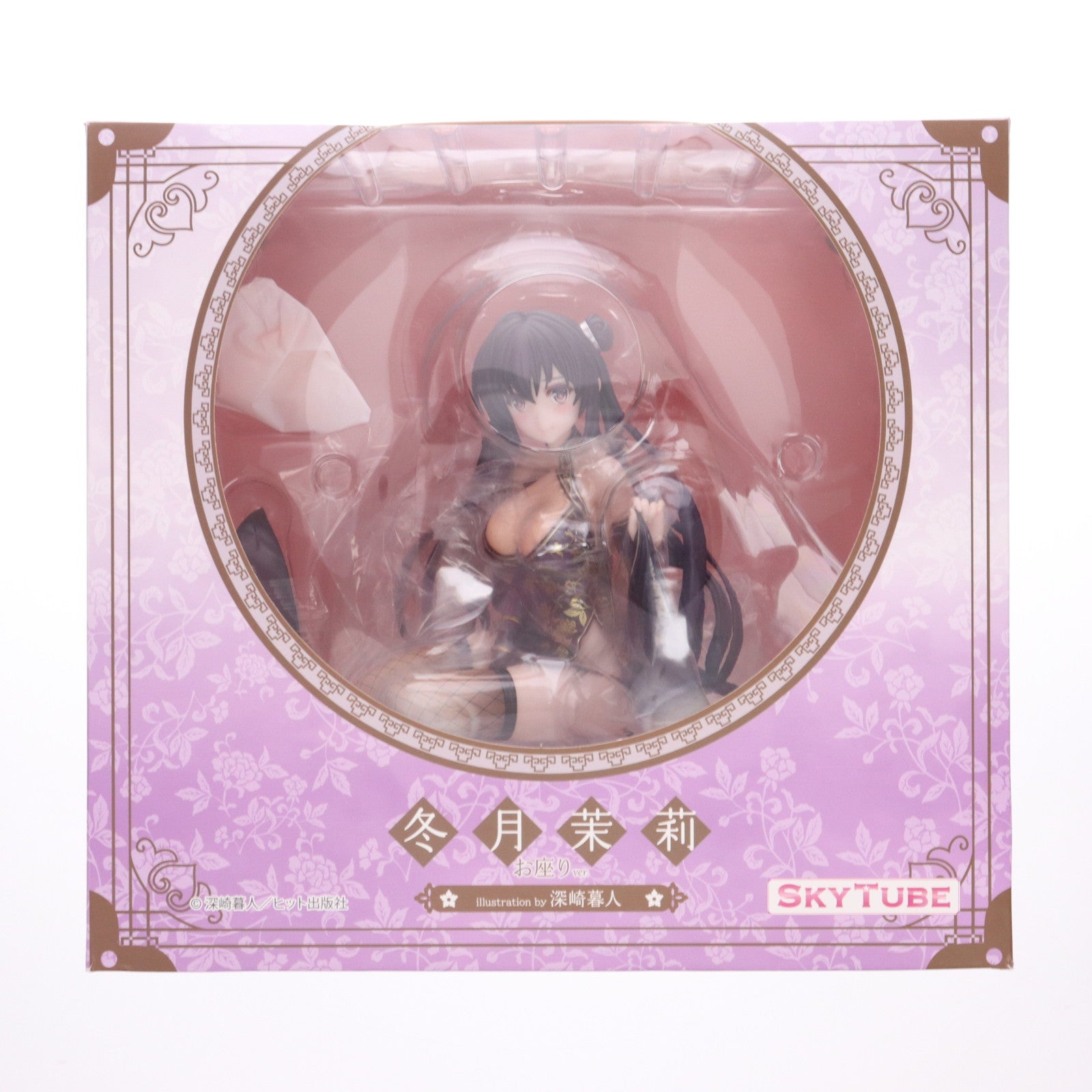 【中古即納】[FIG] ポストカード付属 冬月茉莉(とうげつまつり) お座りVer. illustration by 深崎暮人 コミック阿吽 1/6 完成品 フィギュア(AX-1099) SkyTube(スカイチューブ)(20230421)
