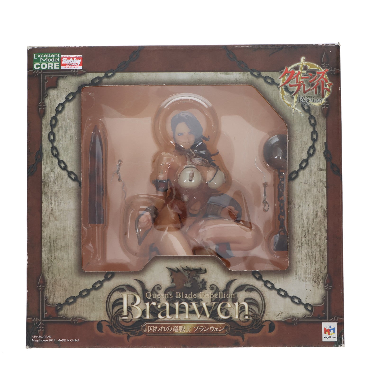 【中古即納】[FIG] エクセレントモデル CORE 囚われの竜騎士ブランウェン クイーンズブレイド リベリオン P-8 1/8 完成品 フィギュア メガハウス(20120129)