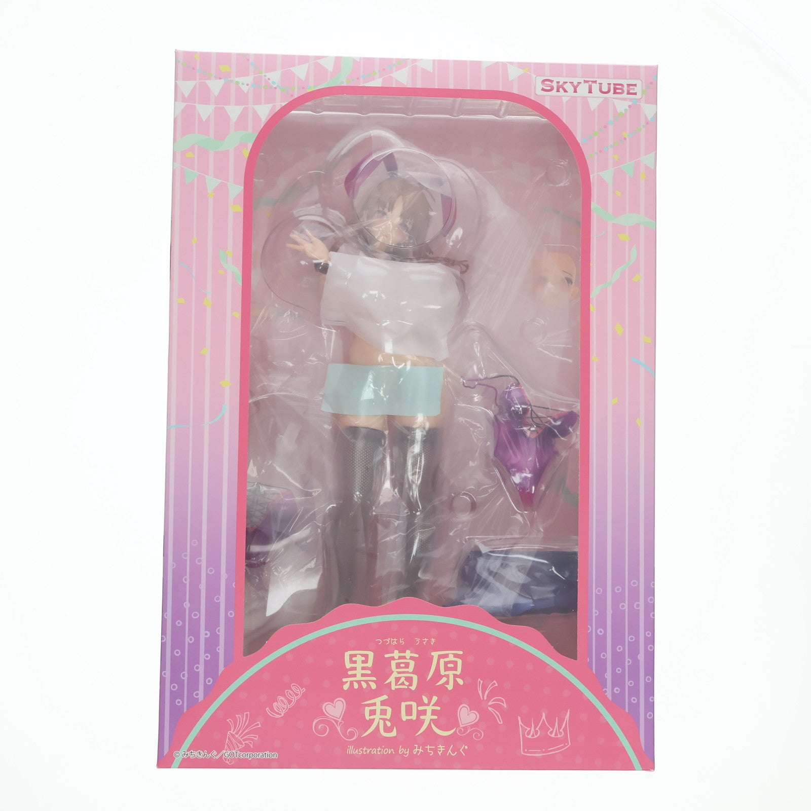 【中古即納】[FIG] ポストカード&あみあみ限定特典付属 黒葛原兎咲(つづはらうさき) illustration by みちきんぐ コミックグレープ Vol.61 1/6 完成品 フィギュア(AX-1115) SkyTube(スカイチューブ)(20230728)