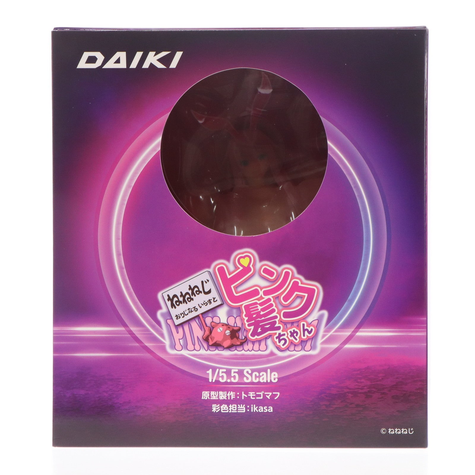 【中古即納】[FIG] ねねねじオリジナルイラスト ピンク髪ちゃん 1/5.5 完成品 フィギュア ダイキ工業(20240608)