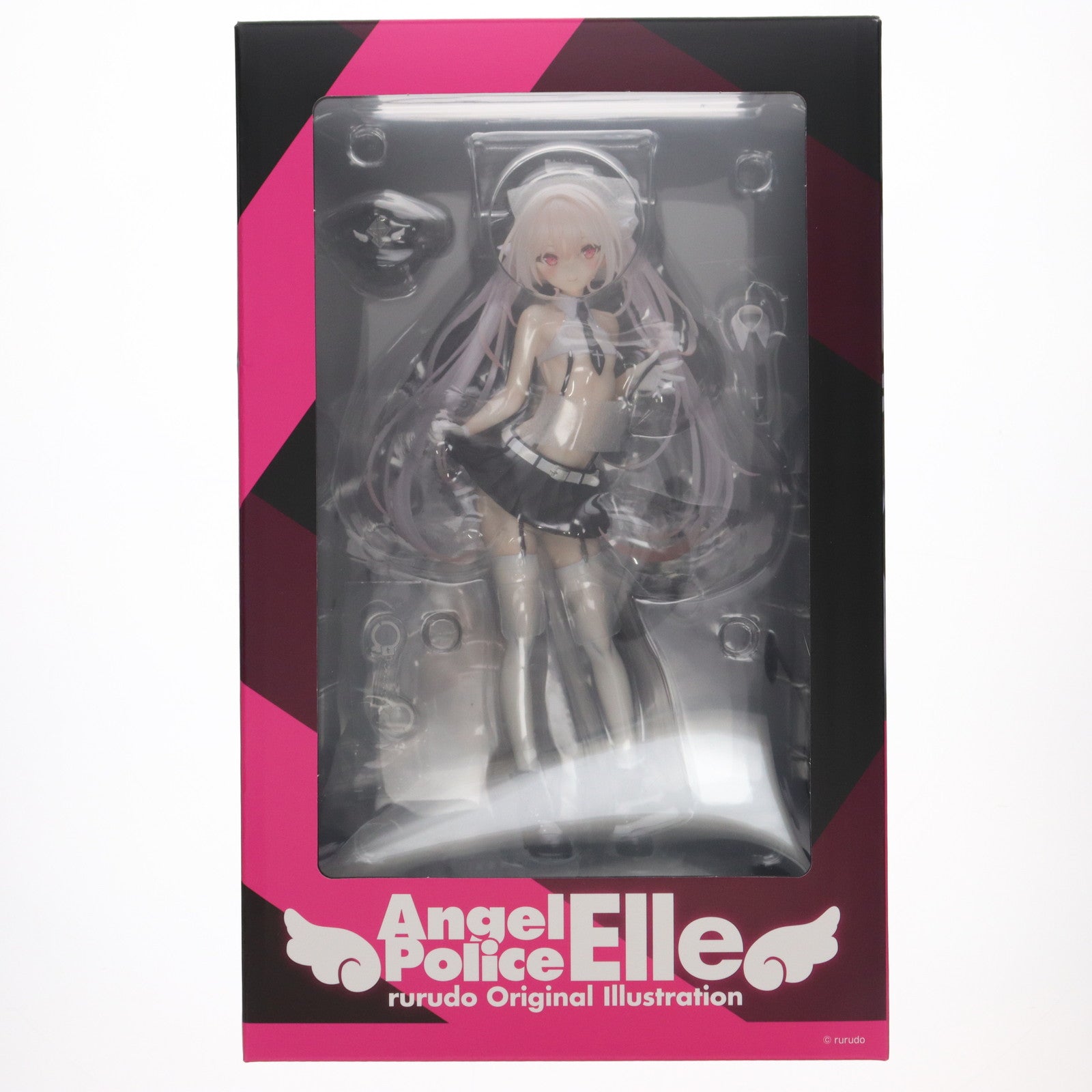 【中古即納】[FIG] ポストカード付属 あみあみ限定 rurudo オリジナルイラスト 「天使警察エルちゃん」 1/6 完成品 フィギュア(TPK-011) Pink・Charm(ピンクチャーム)(20230331)