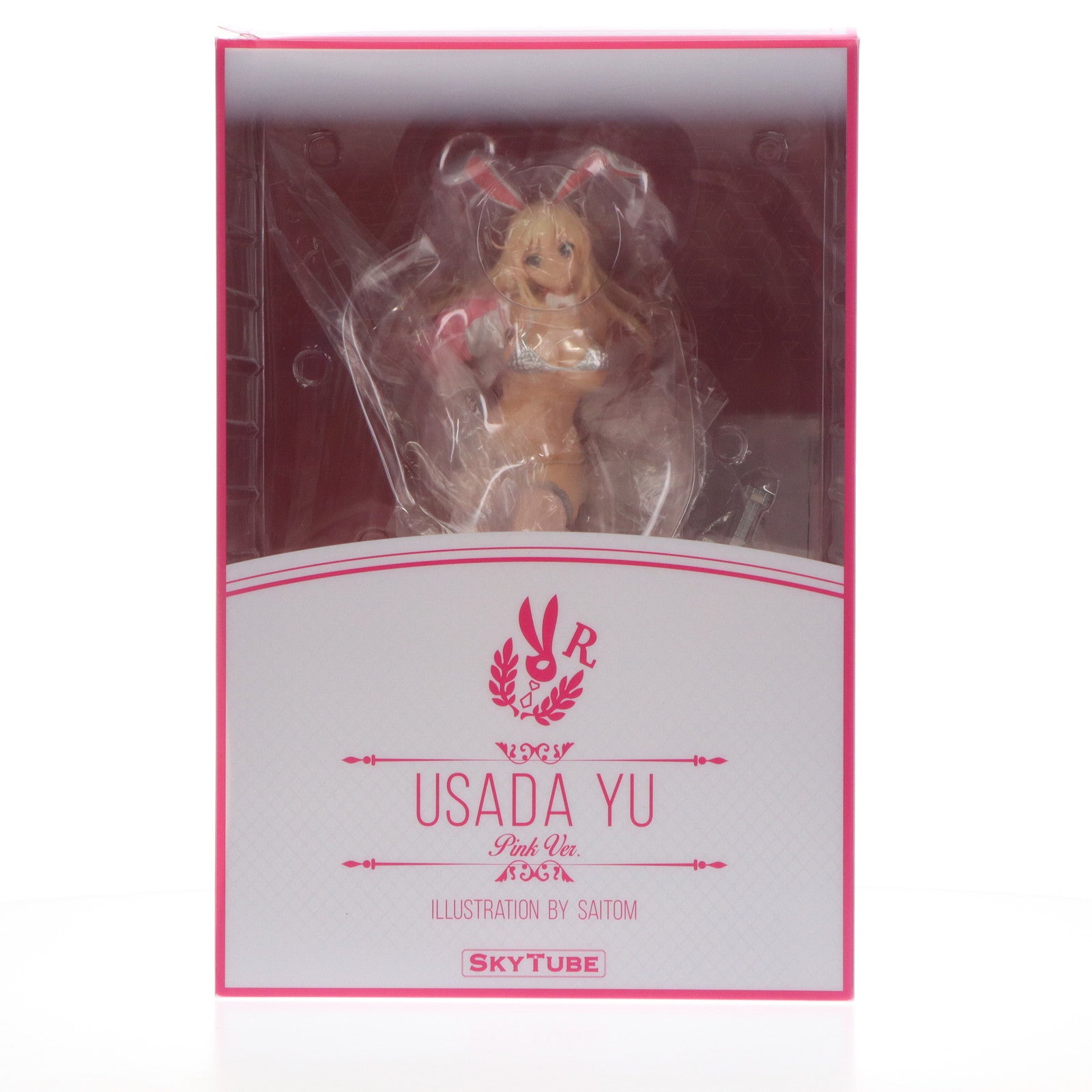 【中古即納】[FIG] ポストカード付属 宇佐田ゆう(うさだゆう) Pink Ver. illustration by saitom 1/6 完成品 フィギュア(AX-1137) SkyTube(スカイチューブ)(20200112)