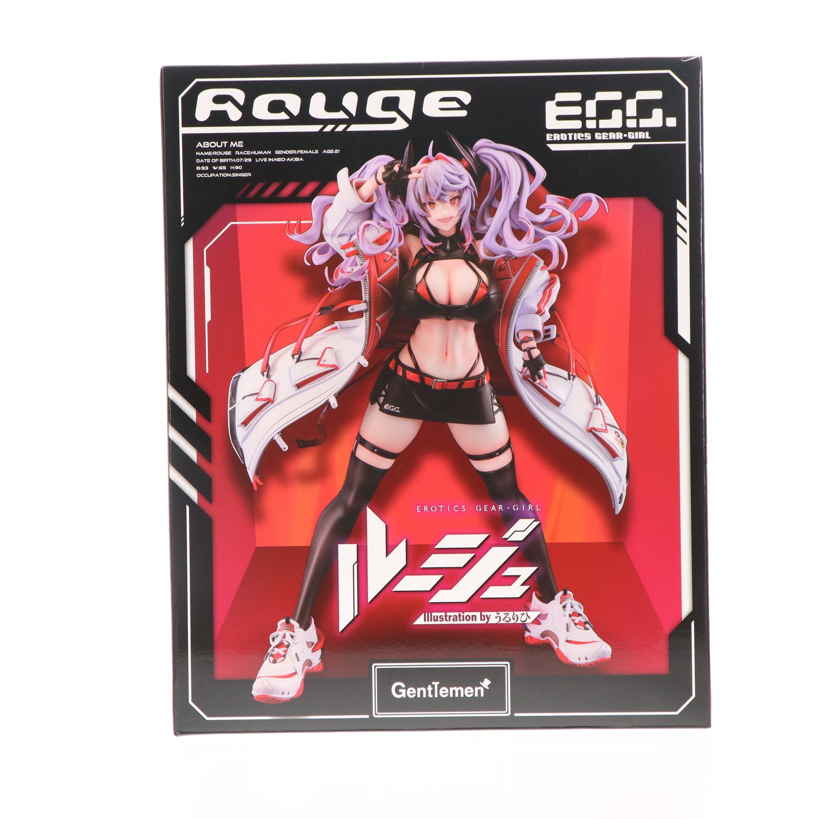 【中古即納】[FIG] Erotics Gear-Girl ルージュ Illustration by うるりひ 1/6 完成品 フィギュア(GENT-FG-001) ジェントルメン(20240525)