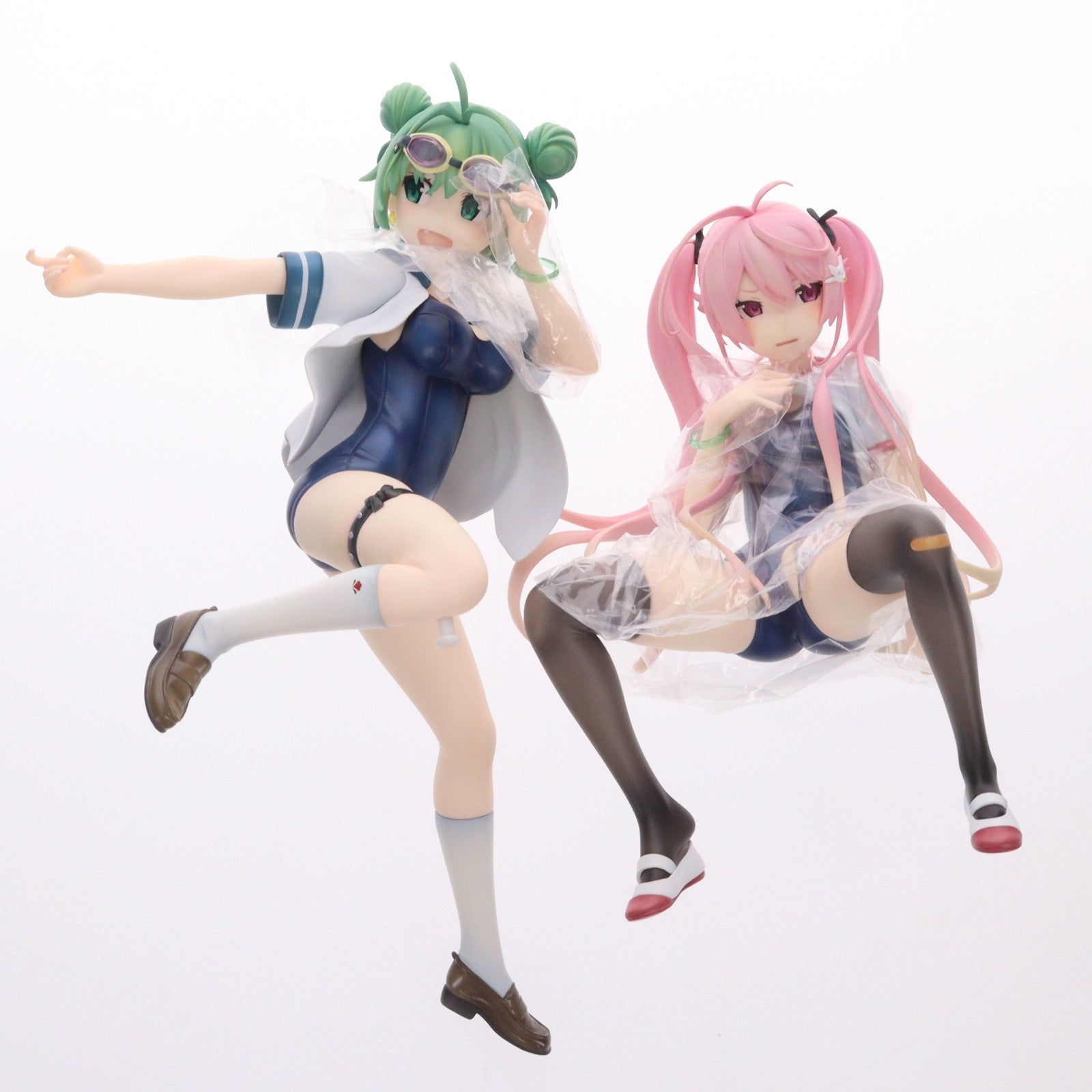 【中古即納】[FIG] ポストカード無し ネイティブクリエイターズコレクション 好久水(すくみず) みどり&ぴんく ぽよよんろっくオリジナルキャラクター 1/5.5 完成品 フィギュア ネイティブオンラインストア&FANZA限定 ネイティブ(20230630)