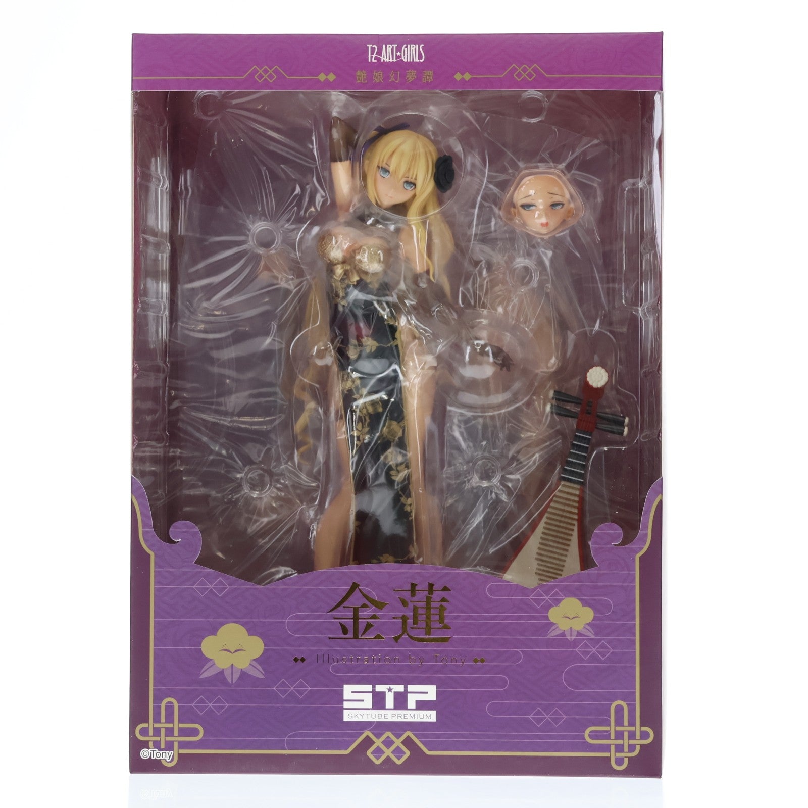 【中古即納】[FIG] STPオンラインショップ限定特典付属 金蓮 Jin-Lian T2アート☆ガールズ 艶娘幻夢譚 1/6 完成品 フィギュア(AX-1802) SkyTube(スカイチューブ)(20180630)