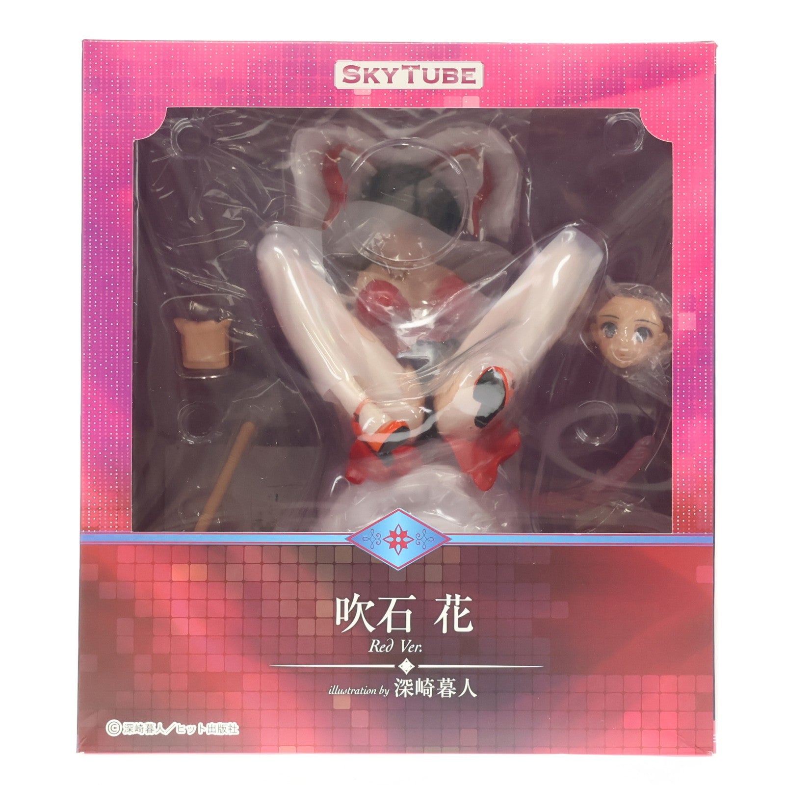 【中古即納】[FIG] 吹石花(ふきいしはな) illustration by 深崎暮人 Red Ver. コミック阿吽 1/6 完成品 フィギュア(AX-1095) SkyTube(スカイチューブ)(20201015)
