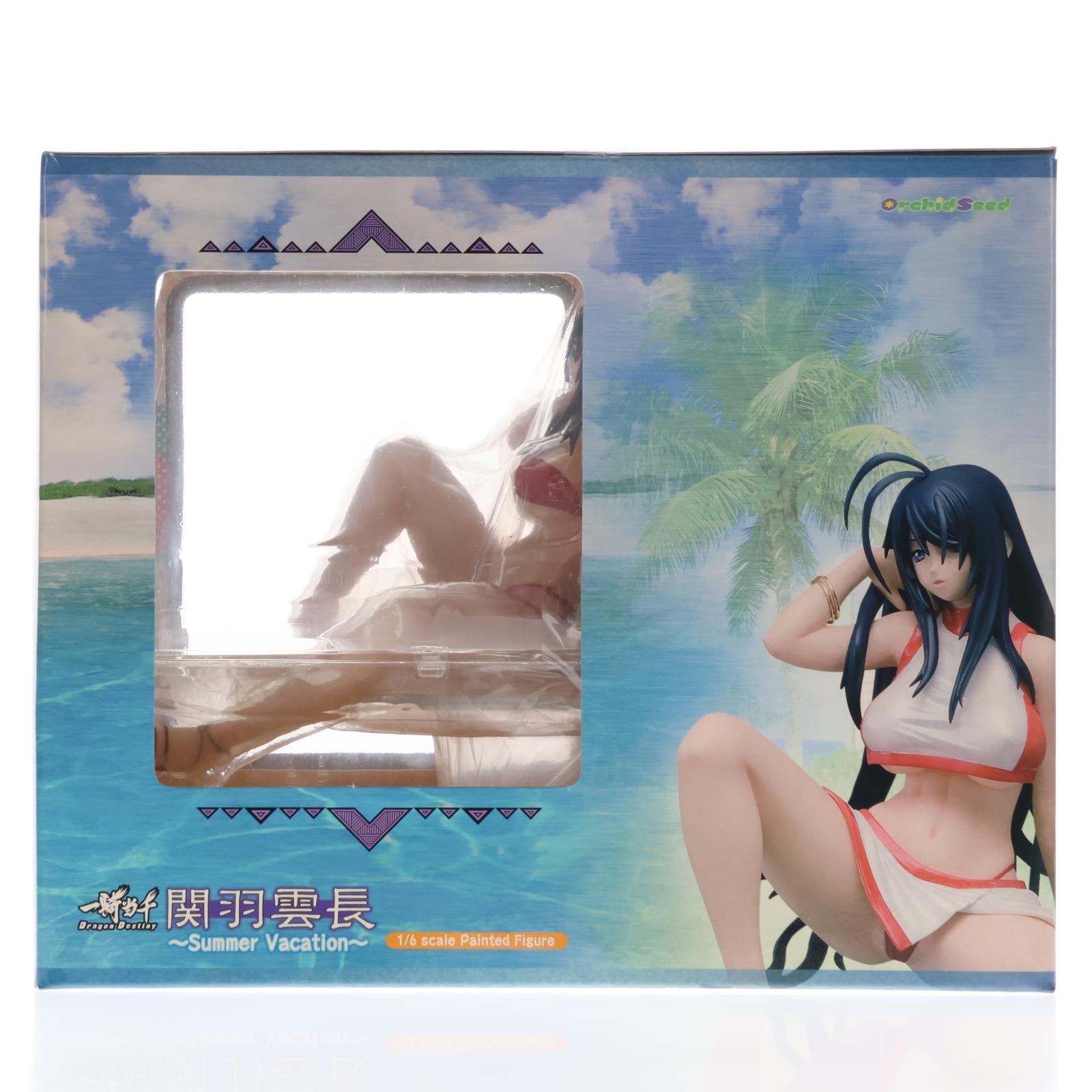 【中古即納】[FIG] 関羽雲長(かんううんちょう) Summer Vacation ver. 一騎当千 Dragon Destiny(ドラゴンディスティニー) 1/6 完成品 フィギュア(PVC34) オーキッドシード(20080731)