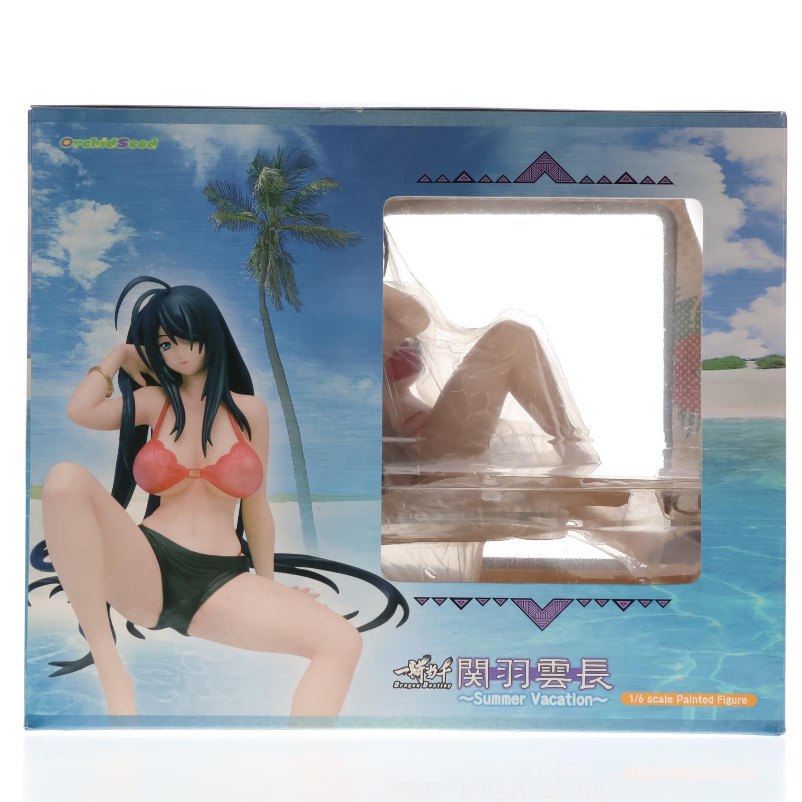 【中古即納】[FIG] 関羽雲長(かんううんちょう) Summer Vacation ver. 一騎当千 Dragon Destiny(ドラゴンディスティニー) 1/6 完成品 フィギュア(PVC34) オーキッドシード(20080731)