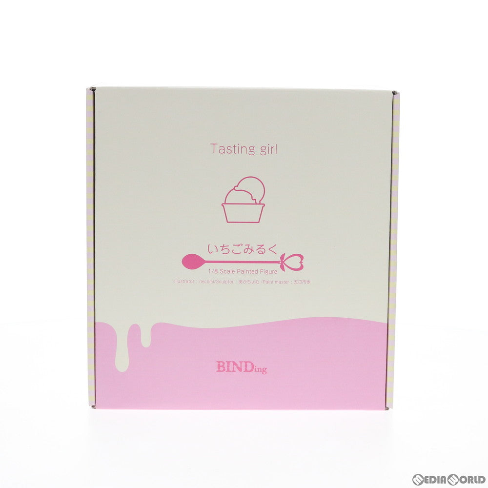 【中古即納】[FIG] ポストカード無し ネイティブクリエイターズコレクション いちごみるく Tasting girl(テイスティングガール) 1/8 完成品 フィギュア ネイティブオンラインショップ&FANZA限定 BINDing(バインディング)/ネイティブ(20190430)