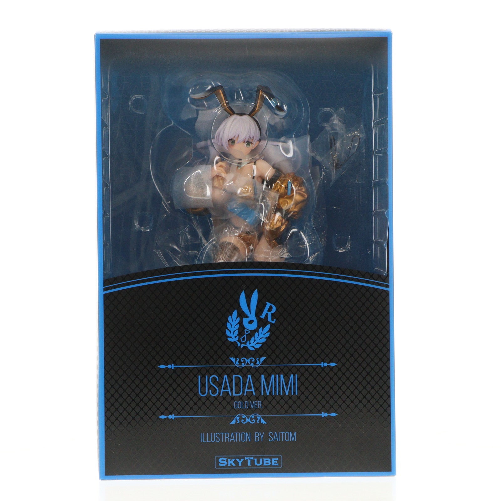 【中古即納】[FIG] ポストカード付属 あみあみ限定 宇佐田みみ(うさだみみ) Gold ver. Illustration by saitom 1/6 完成品 フィギュア SkyTube(スカイチューブ)(20230531)