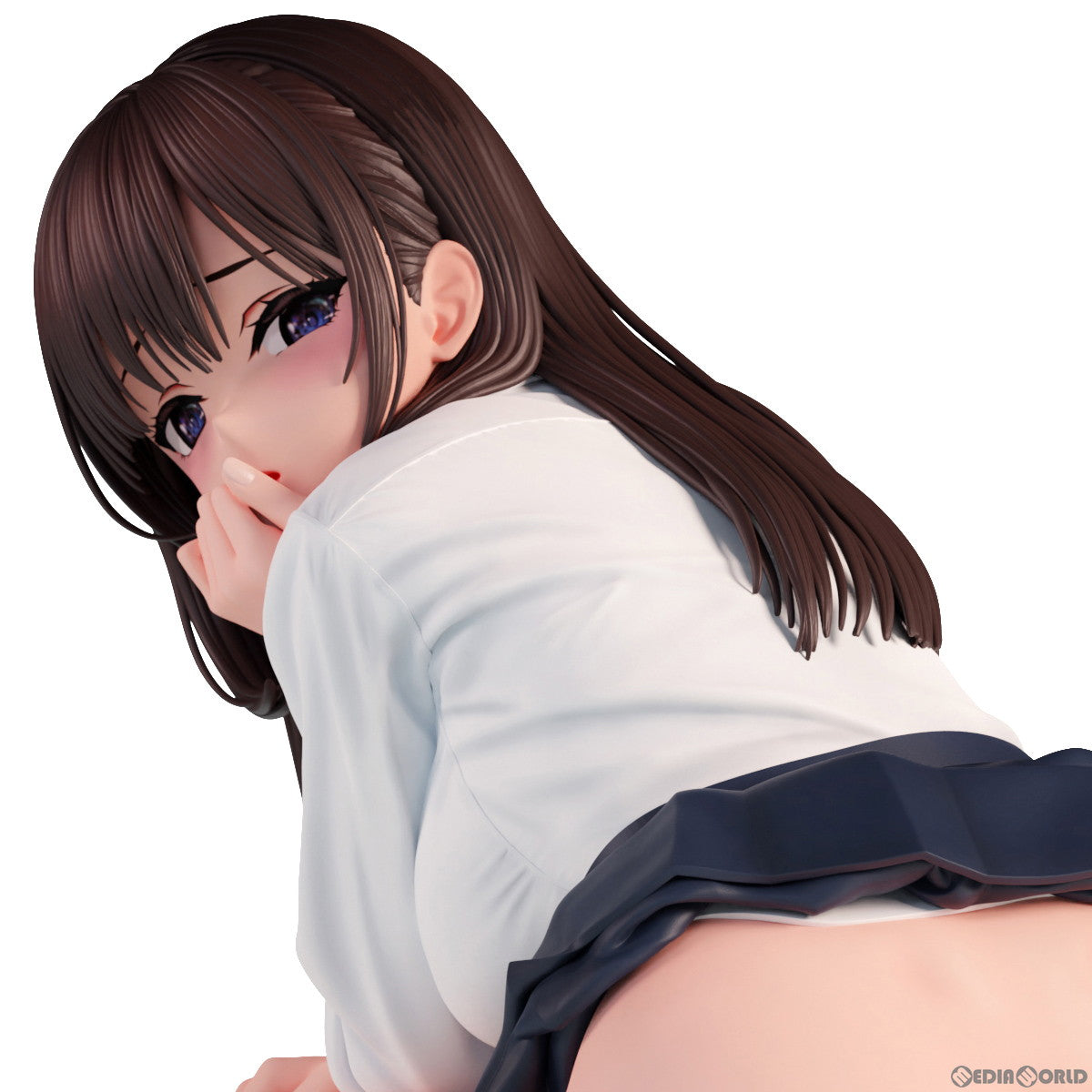 【中古即納】[FIG] 加瀬大輝 イラスト「しゃがみJKさん」 脱衣ver. 1/6 完成品 フィギュア インサイト(20240201)