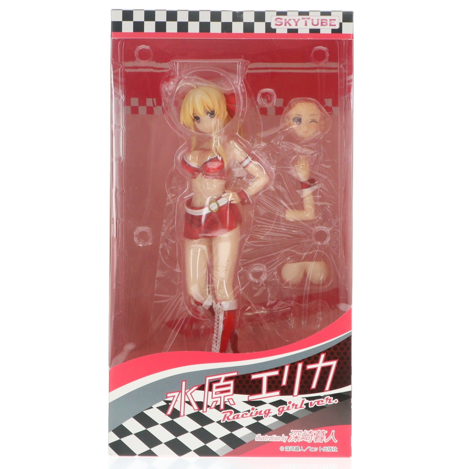 【中古即納】[FIG] ポストカード付属 水原エリカ(みずはらエリカ) Racing girl ver. illustration by 深崎暮人(みさきくれひと) コミック阿吽 1/6 完成品 フィギュア(AX-1046) SkyTube(スカイチューブ)(20180929)
