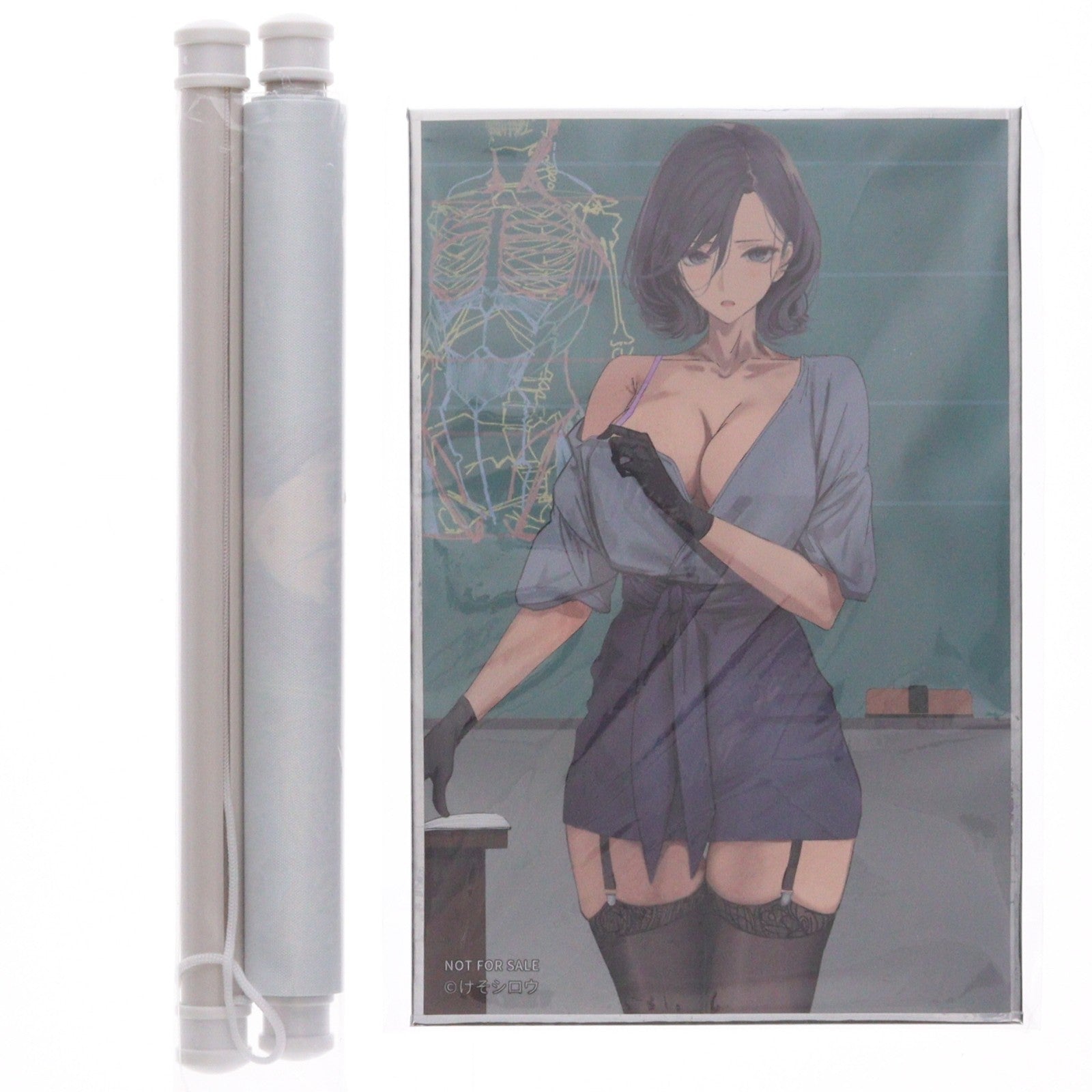 【中古即納】[FIG] タペストリー&色紙付属 唐突に脱ぎだす天然美術教師 瑠美(るみ) illustration by けそシロウ 1/6 完成品 フィギュア HanaBee(ハナビー)(20251014)