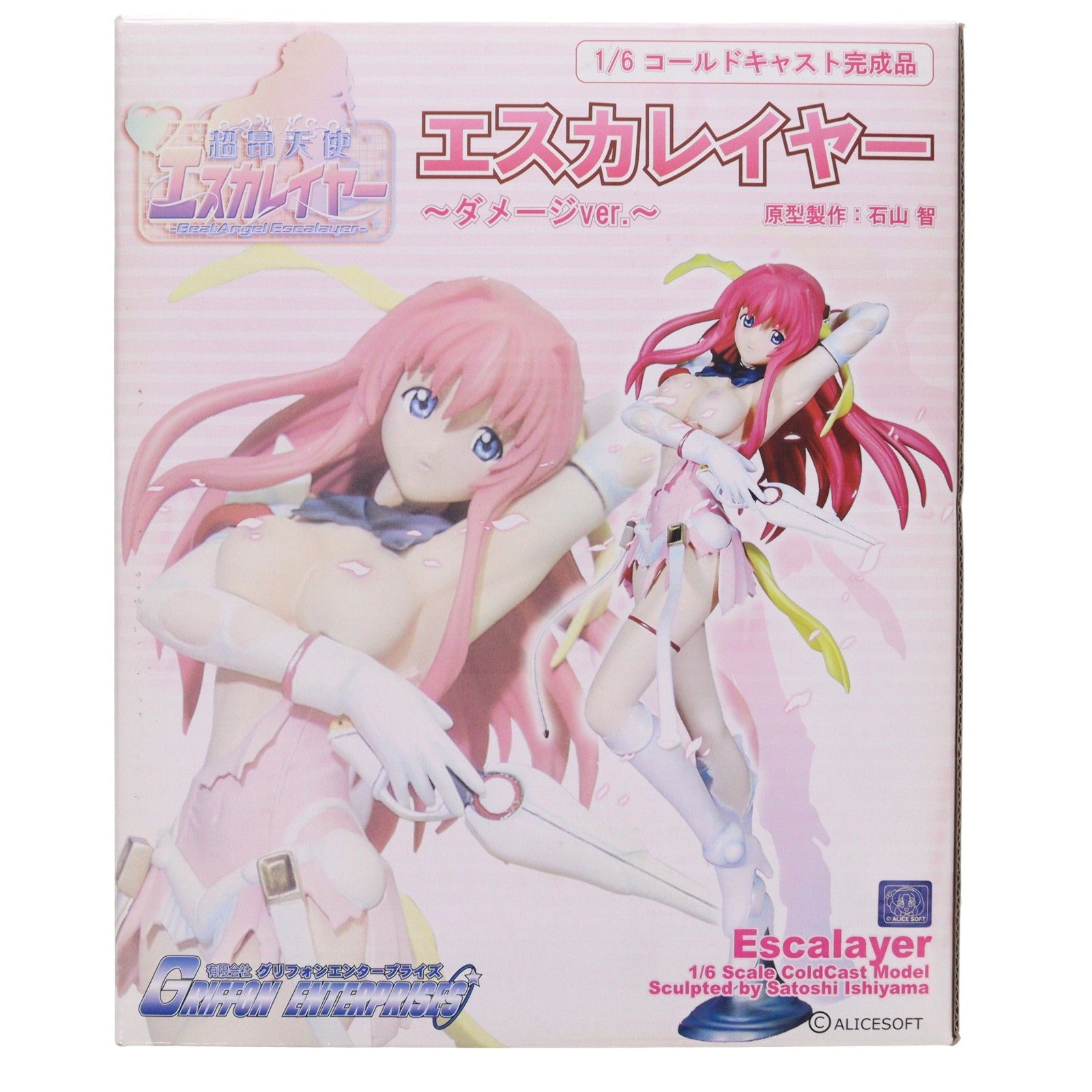 【中古即納】[FIG] エスカレイヤー ダメージver. 超昂天使エスカレイヤー 1/6 完成品 フィギュア(ES03) グリフォンエンタープライズ(20060810)