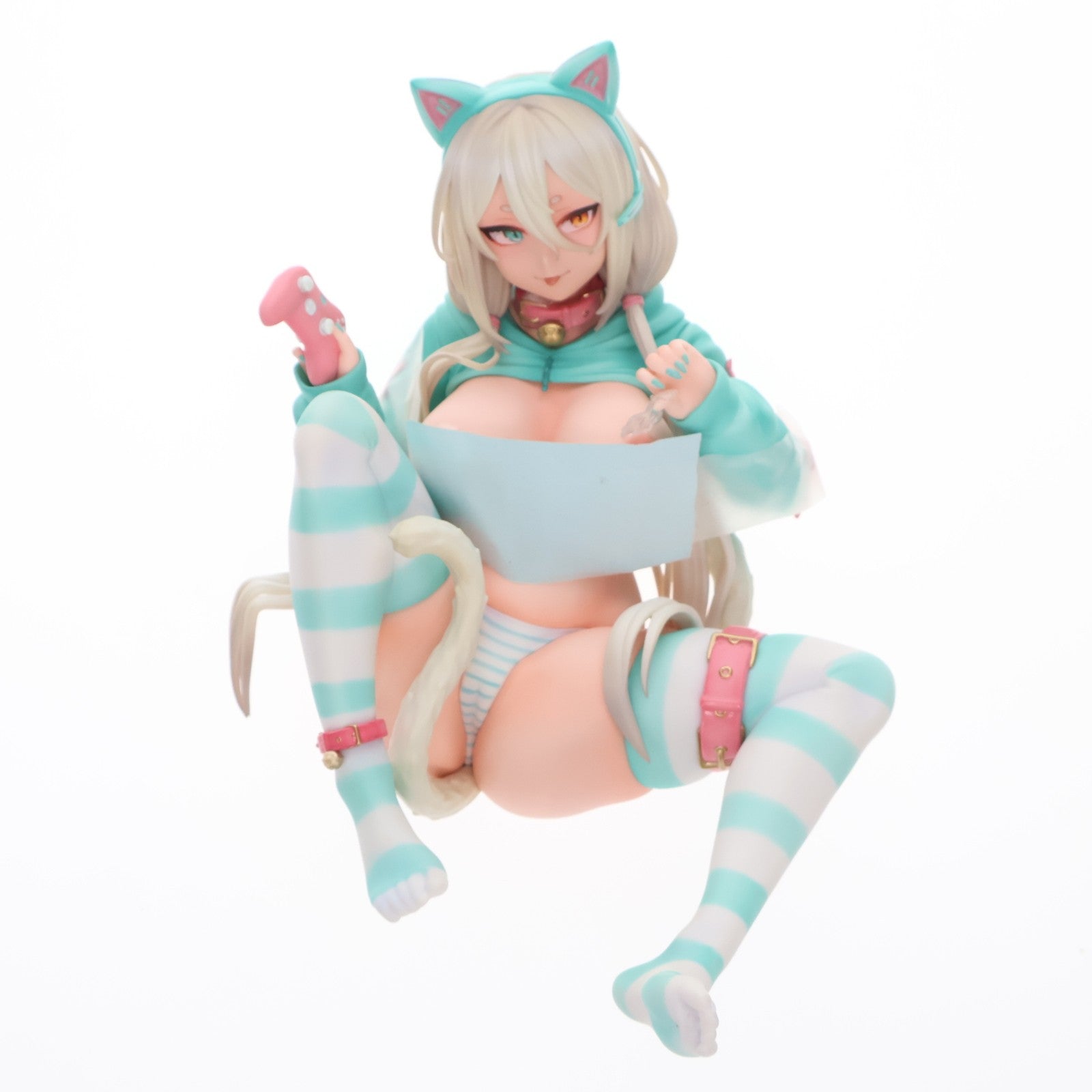 【中古即納】[FIG] アクリルキーチェーン&タペストリー付属 ネコマタ巨乳ゲーマー シロ 豪華版 1/6 完成品 フィギュア Lovely(ラブリー)(20231217)