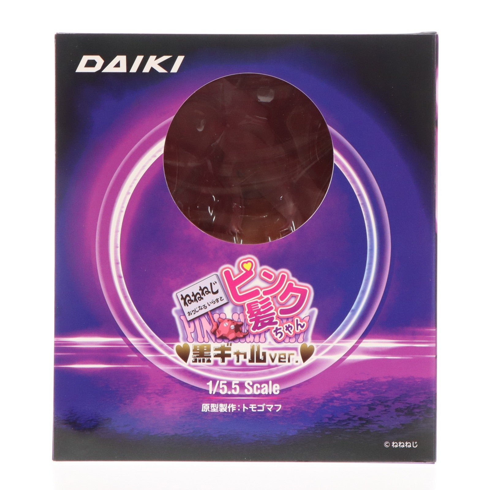 【中古即納】[FIG] ねねねじオリジナルイラスト ピンク髪ちゃん 黒ギャルver. 1/5.5 完成品 フィギュア ダイキ工業(20250531)