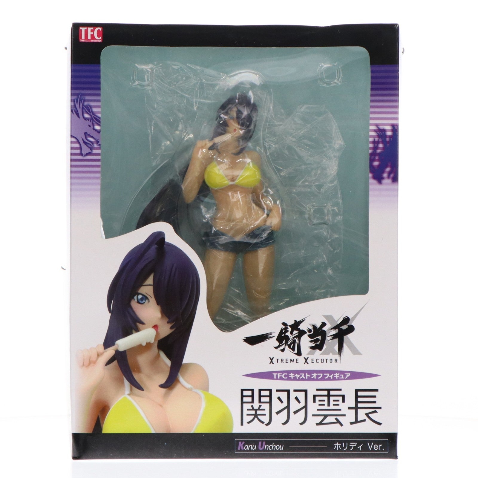 【中古即納】[FIG] 関羽雲長(かんううんちょう) ホリディVer. 一騎当千 XTREME XECUTOR(エクストリームエグゼクター) 1/8 完成品 フィギュア タキ・コーポレーション(20100224)