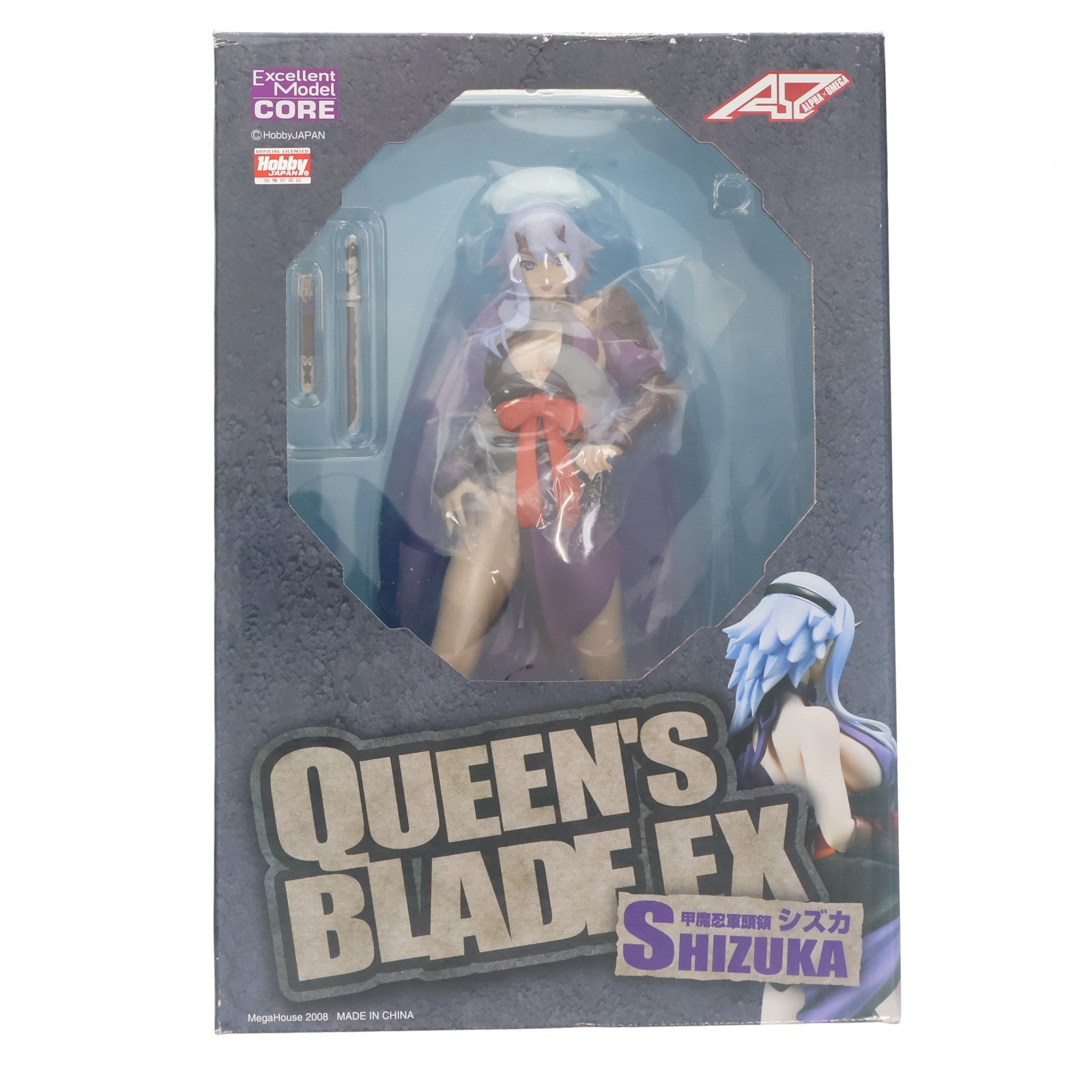 【中古即納】[FIG] エクセレントモデル CORE 甲魔忍軍頭領シズカ クイーンズブレイドEX 1/8 完成品 フィギュア メガハウス(20080501)
