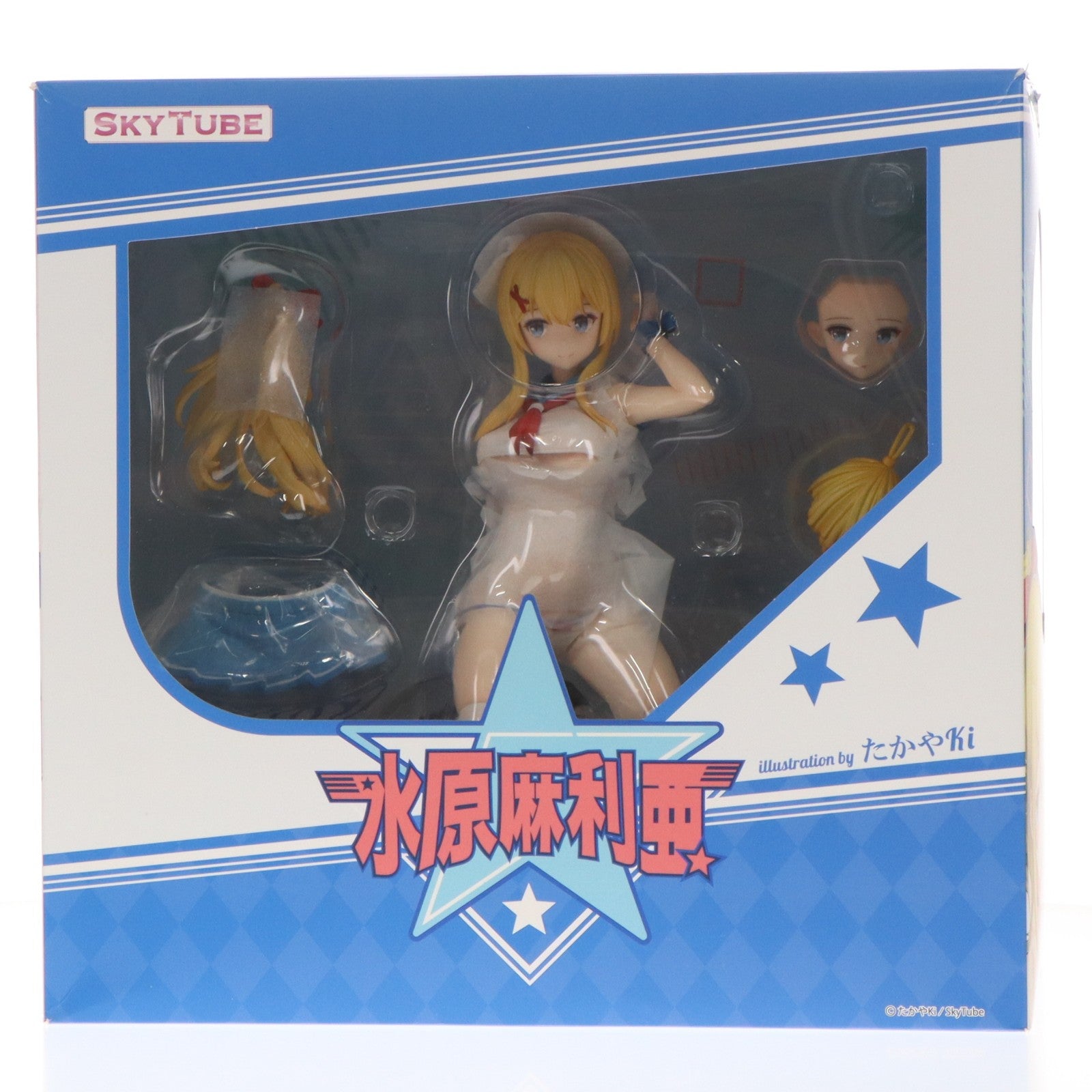 【中古即納】[FIG] ポストカード2枚付属 水原麻利亜(みずはらまりあ) illustration by たかやki 1/6 完成品 フィギュア(AX-1129) SkyTube(スカイチューブ)(20230526)