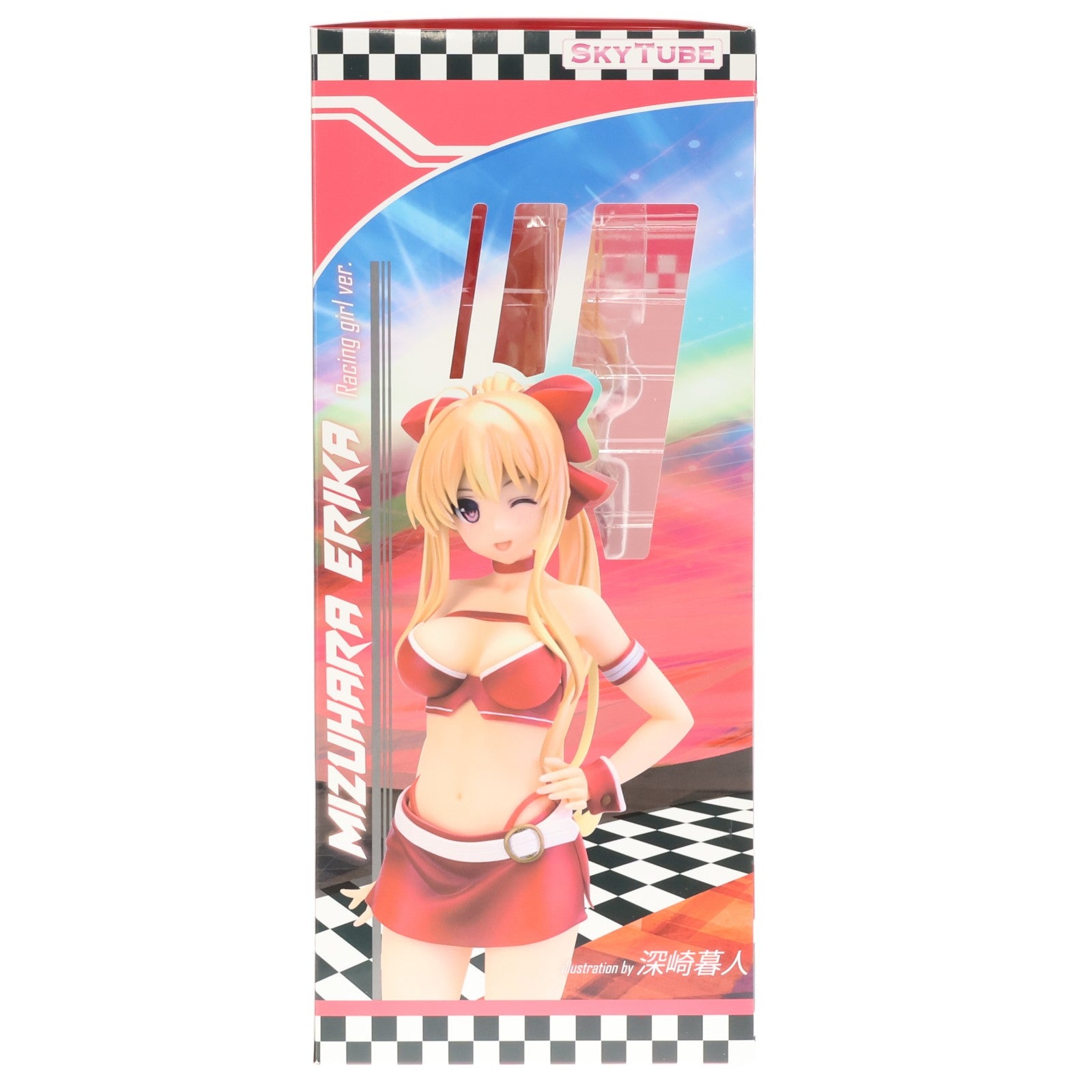 【中古即納】[FIG] ポストカード無し 水原エリカ(みずはらエリカ) Racing girl ver. illustration by 深崎暮人(みさきくれひと) コミック阿吽 1/6 完成品 フィギュア(AX-1046) SkyTube(スカイチューブ)(20180929)