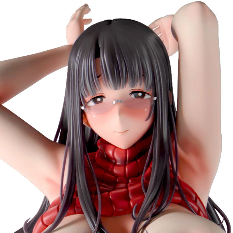 【中古即納】[FIG] 黒巣ガタリ『ワイルド式日本人妻の寝取り方』鴨添楓(かもぞえかえで) 眼鏡有りver. 1/4 完成品 フィギュア インサイト(20250831)