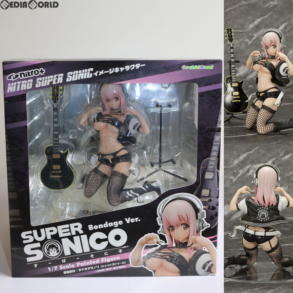 【中古即納】[FIG] すーぱーそに子 ボンテージVer. NITRO SUPER SONIC(ニトロスーパーソニック) 1/7 完成品 フィギュア(PVC88) オーキッドシード(20110520)