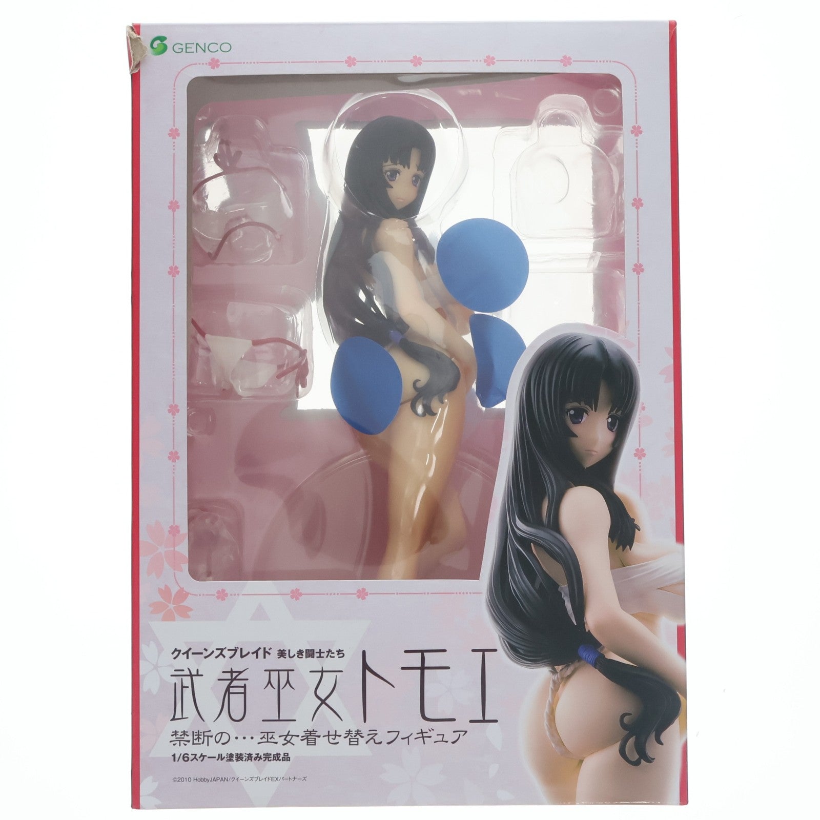 【中古即納】[FIG] 武者巫女トモエ 禁断の…巫女着せ替えフィギュア クイーンズブレイド 美しき闘士たち 1/6 完成品 フィギュア ジェンコ(20161203)