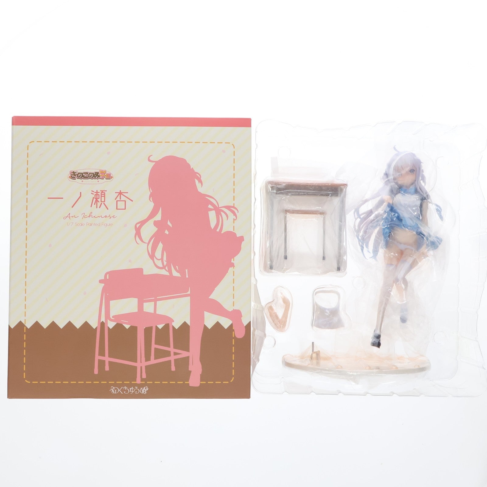 【中古即納】[FIG] ポストカード付属 ネイティブキャラクターズセレクション 一ノ瀬杏(いちのせあん) きのこのみ学園 1/7 完成品 フィギュア ネイティブオンラインショップ&FANZA限定 のくちゅるぬ/ネイティブ(20231130)