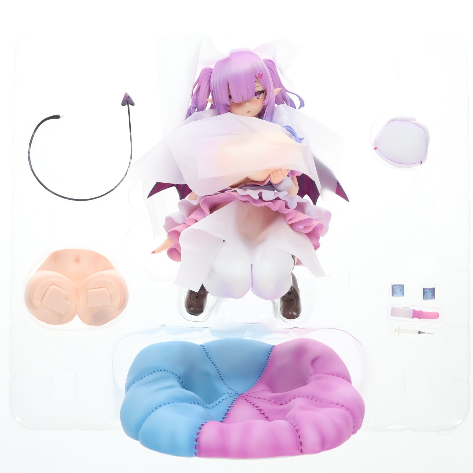 【中古即納】[FIG] ポストカード付属 ネイティブキャラクターズセレクション 地雷系サキュバスナース 七森綾乃(ななもりあやの) Illustrated by しおこんぶ 『コミックアンリアル Vol.98』カバーイラスト 1/6 完成品 フィギュア のくちゅるぬ/ネイティブ(20240424)