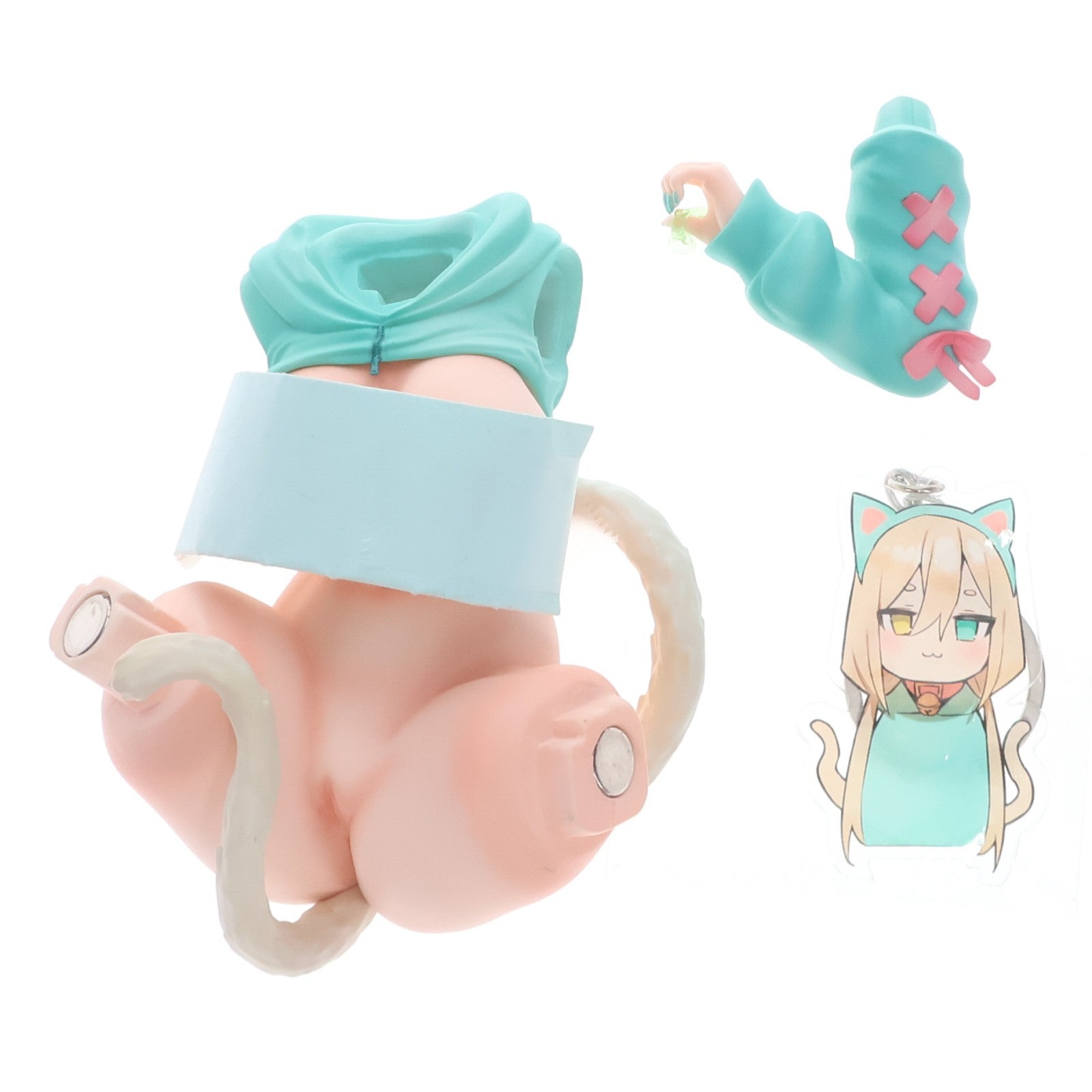 【中古即納】[FIG] アクリルキーチェーン付属 ネコマタ巨乳ゲーマー シロ 通常版 1/6 完成品 フィギュア Lovely(ラブリー)(20231217)