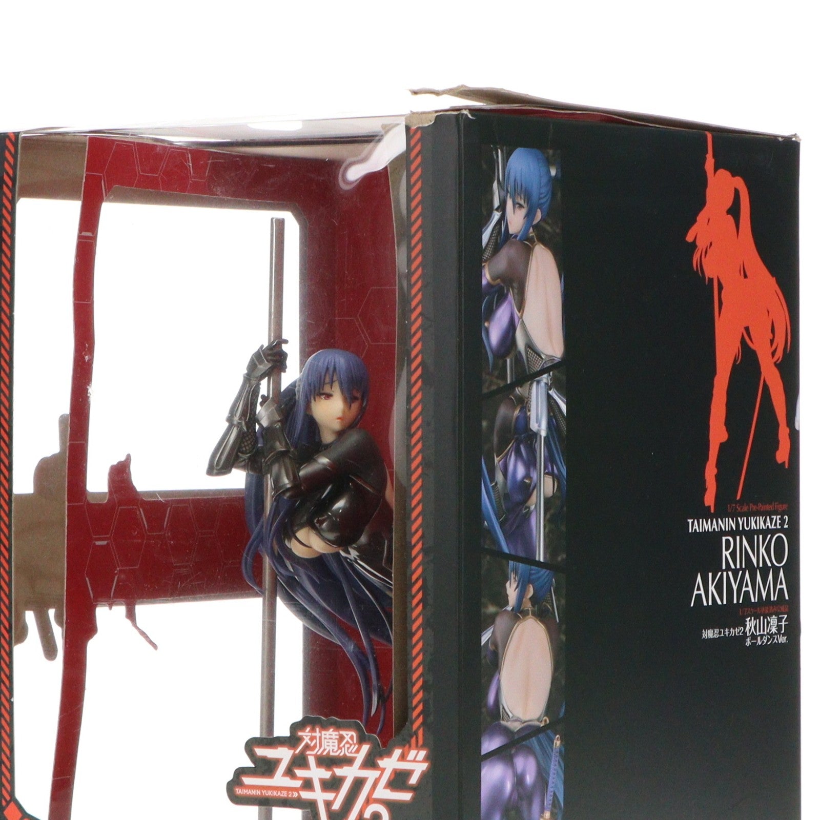 【中古即納】[FIG] 秋山凜子(あきやまりんこ) ポールダンスVer. 色替え版 対魔忍ユキカゼ2 1/7 完成品 フィギュア クイーンテッド(20210331)