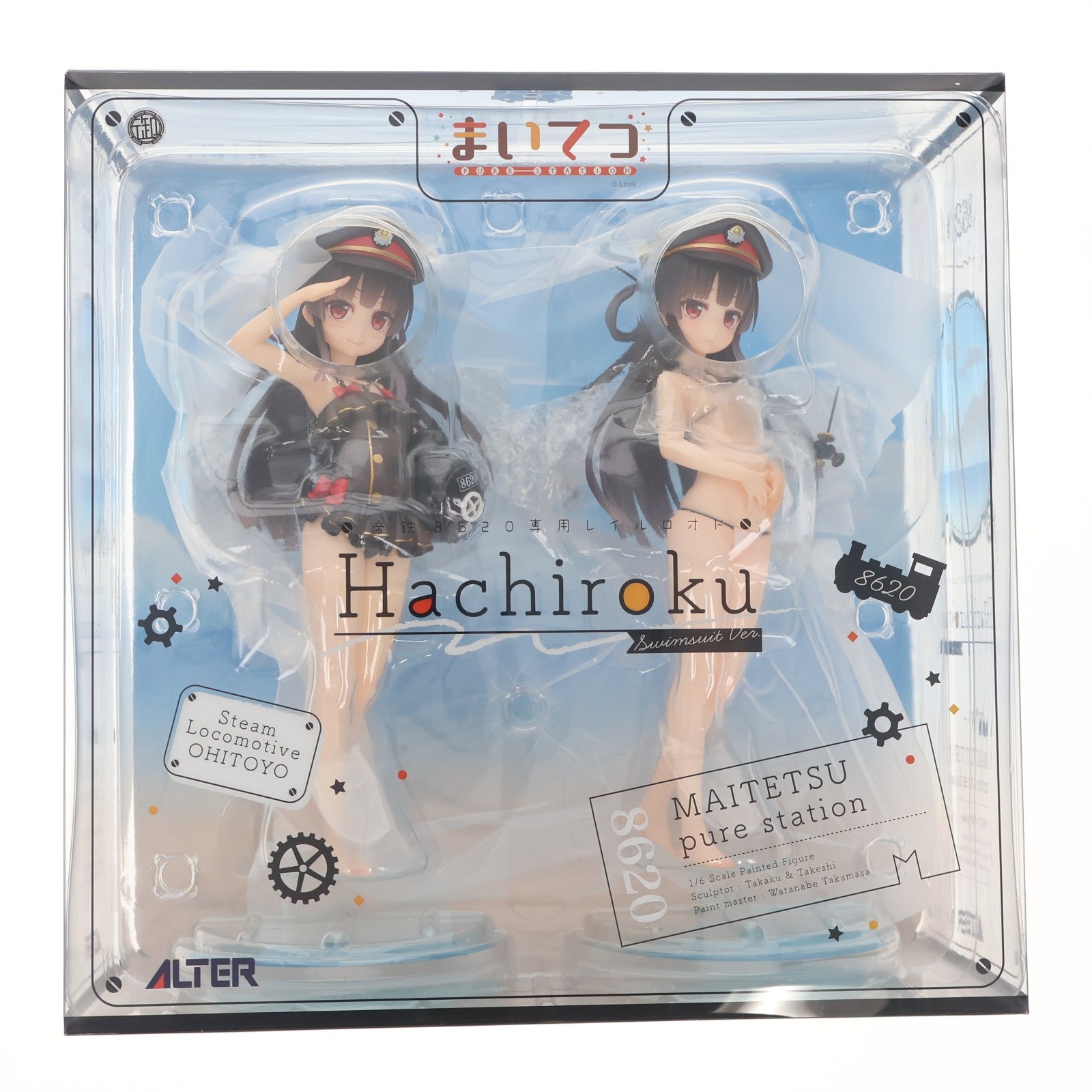 【中古即納】[FIG] ハチロク 水着Ver. まいてつ pure station 1/6 完成品 フィギュア アルター(20220113)
