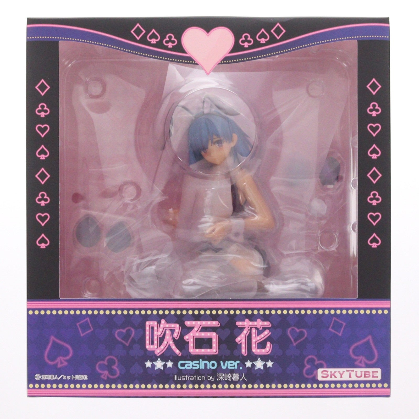 【中古即納】[FIG] ポストカード付属 吹石花(ふきいしはな) casino ver. Illustration by 深崎暮人 コミック阿吽 1/6 完成品 フィギュア(AX-1072) SkyTube(スカイチューブ)(20210620)
