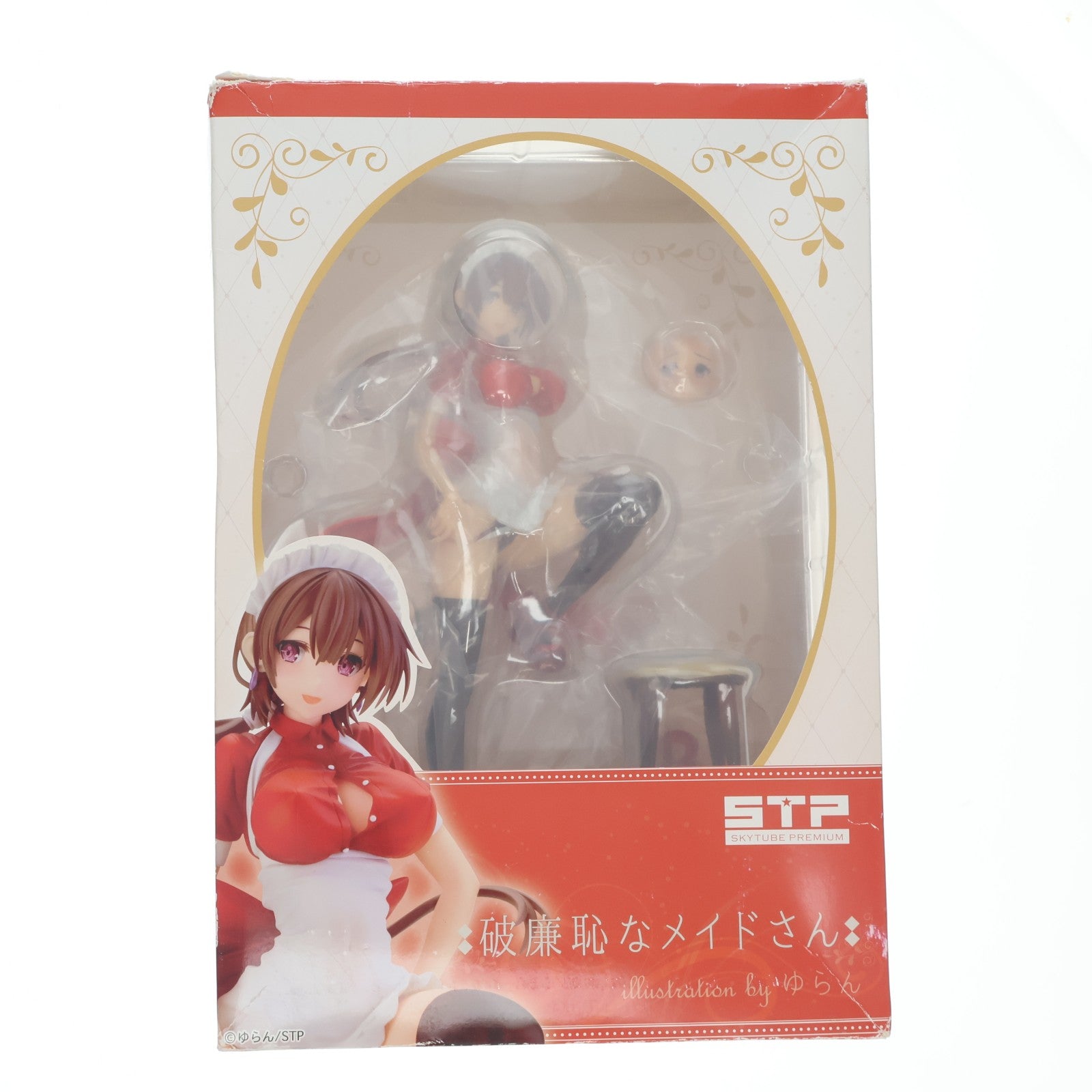 【中古即納】[FIG] STPオンラインショップ限定 破廉恥なメイドさん illustration by ゆらん 1/6 完成品 フィギュア(AX-1804) SkyTube(スカイチューブ)(20180731)