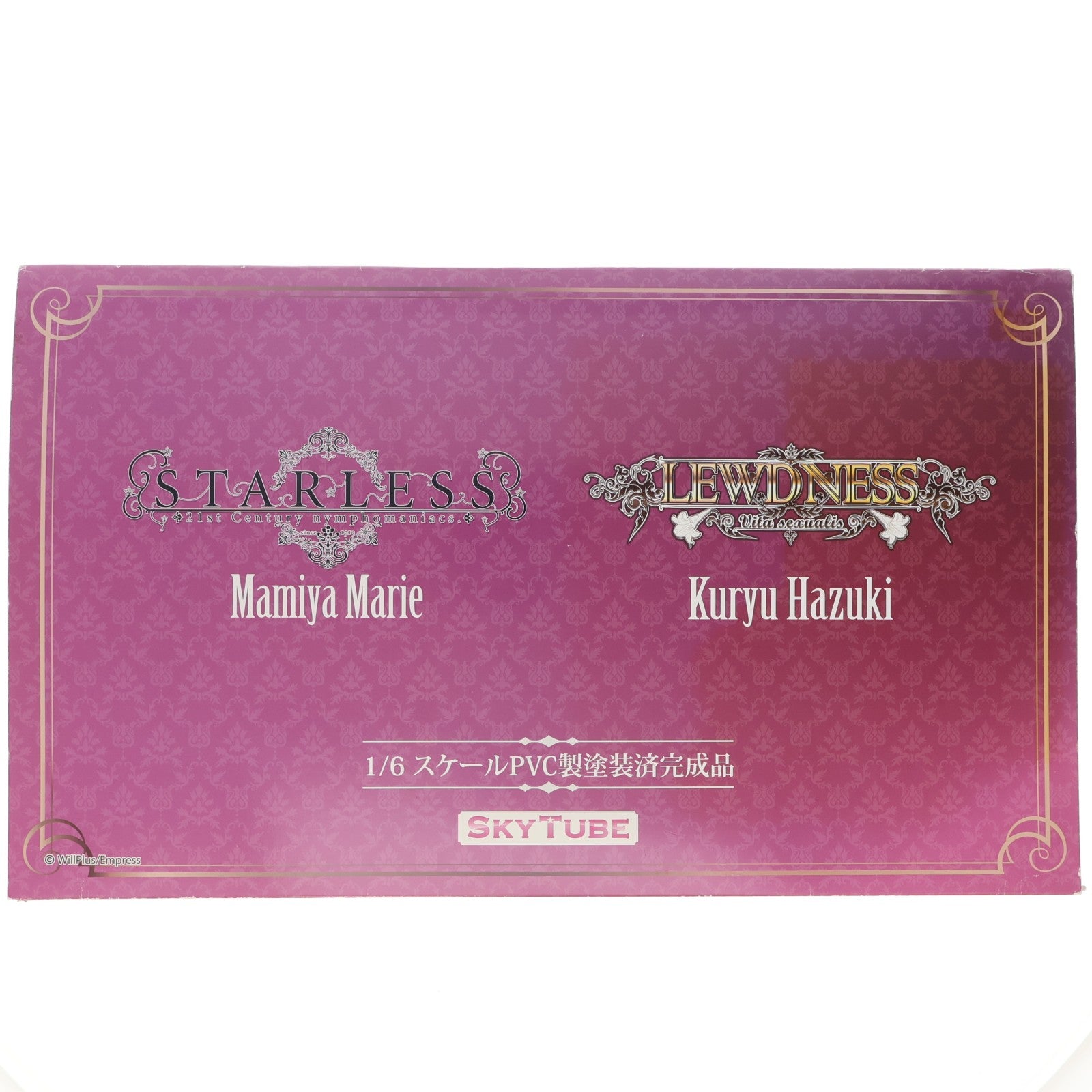 【中古即納】[FIG] 下敷き付属 Decadence Beauty 間宮麻理絵×九龍葉月(まみやまりえ×くりゅうはづき) STARLESS/LEWDNESS 1/6 完成品 フィギュア(AX-1049) SkyTube(スカイチューブ)(20161019)