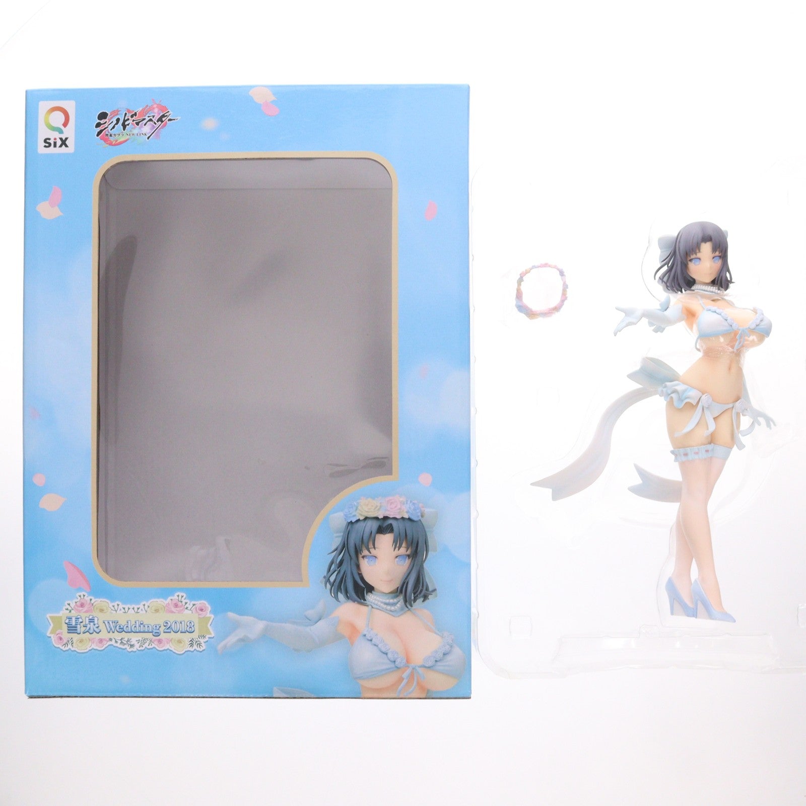 【中古即納】[FIG] 雪泉(ゆみ) Wedding2018 シノビマスター 閃乱カグラ NEW LINK 1/7 完成品 フィギュア Q-six(キューシックス)(20200808)