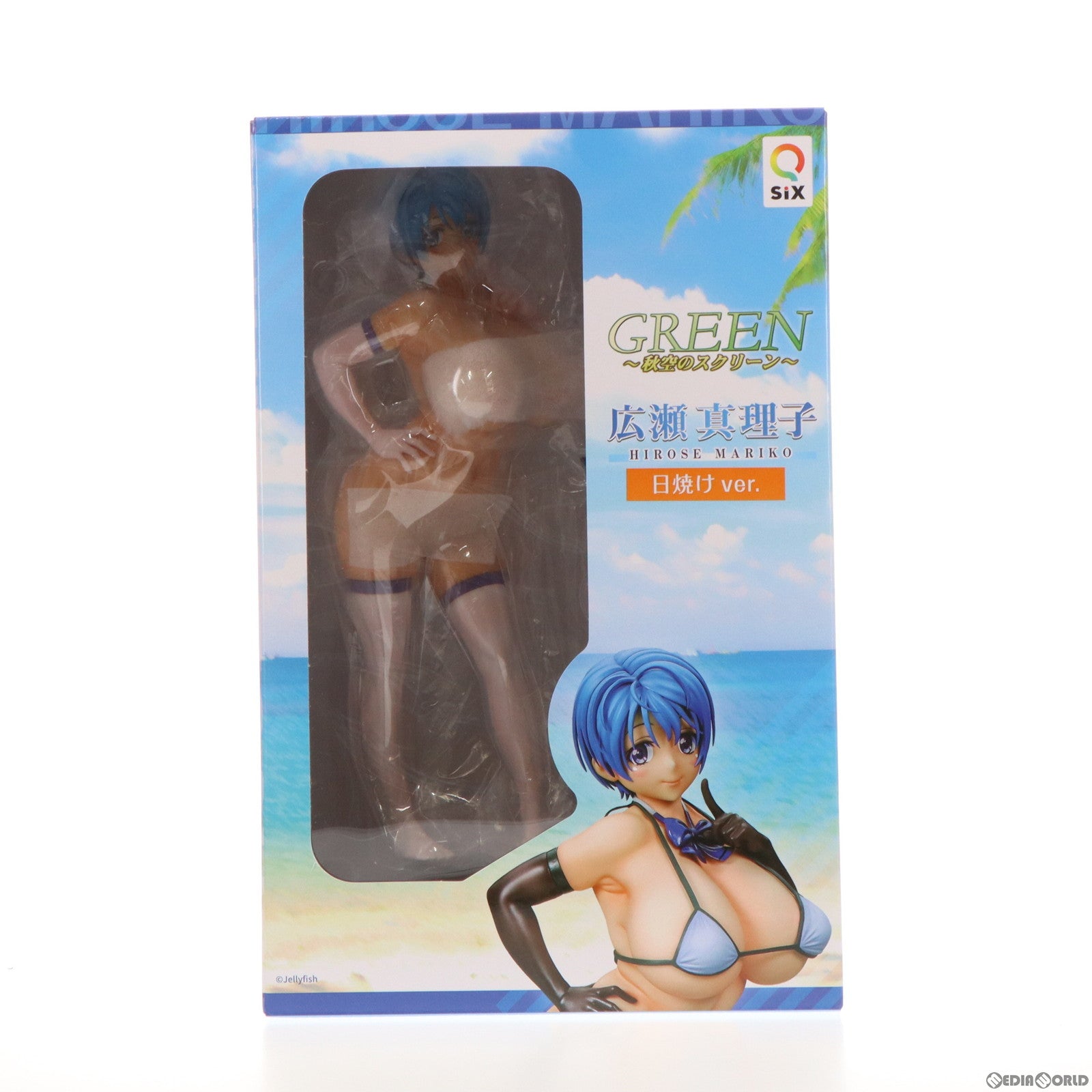 【中古即納】[FIG] 広瀬真理子(ひろせまりこ) 日焼けver. GREEN ～秋空のスクリーン～ 1/6 完成品 フィギュア Q-six(キューシックス)(20221106)