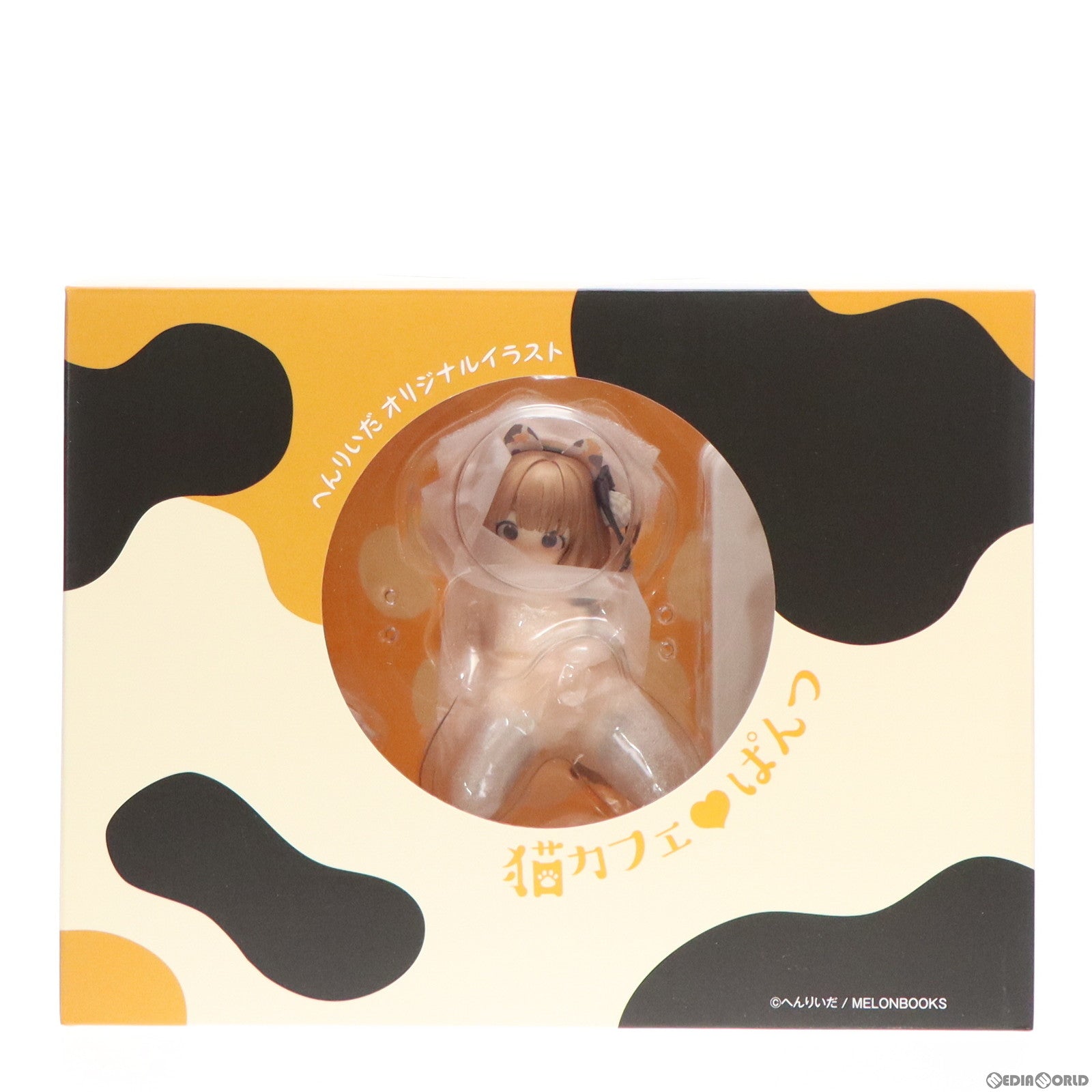 【中古即納】[FIG] ポストカード2枚付属 あみあみ限定 猫カフェ ぱんつ へんりいだ氏 オリジナルイラスト 1/6 完成品 フィギュア Pink・Charm(ピンクチャーム)(20220731)