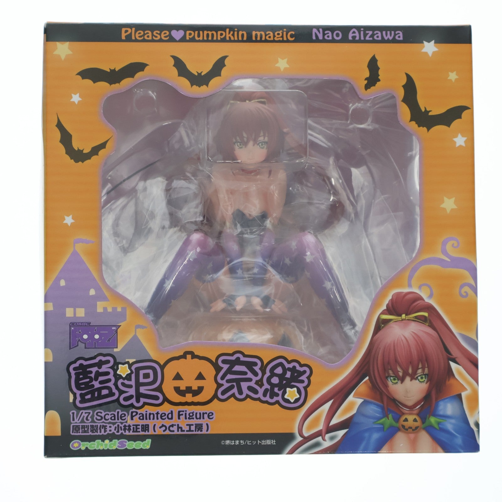 【中古即納】[FIG] 藍沢奈緒(あいざわなお) コミック阿吽 1/7 完成品 フィギュア(PVC95) オーキッドシード(20111209)