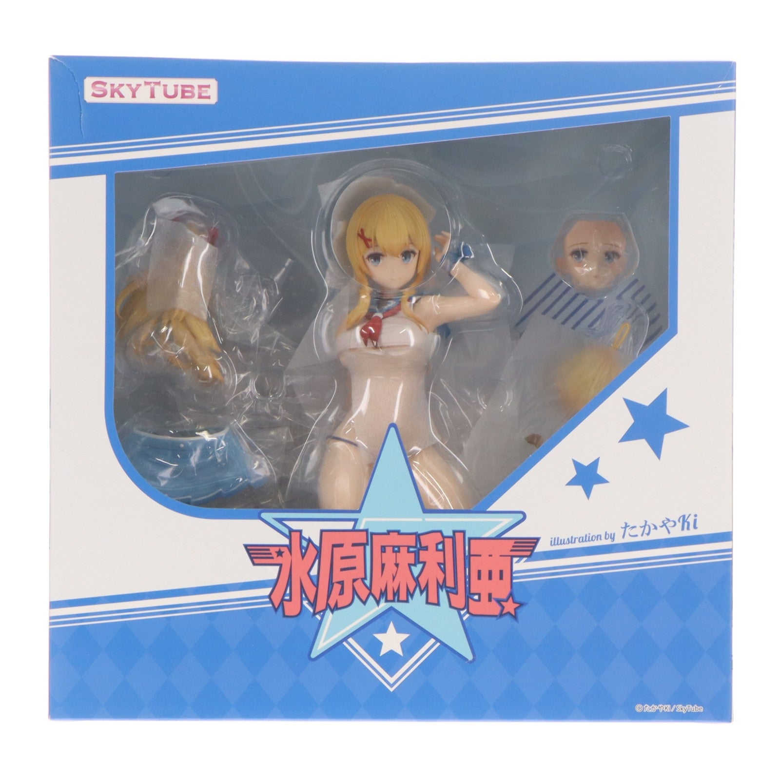 【中古即納】[FIG] ポストカード2枚付属 水原麻利亜(みずはらまりあ) illustration by たかやki 1/6 完成品 フィギュア(AX-1129) SkyTube(スカイチューブ)(20230526)