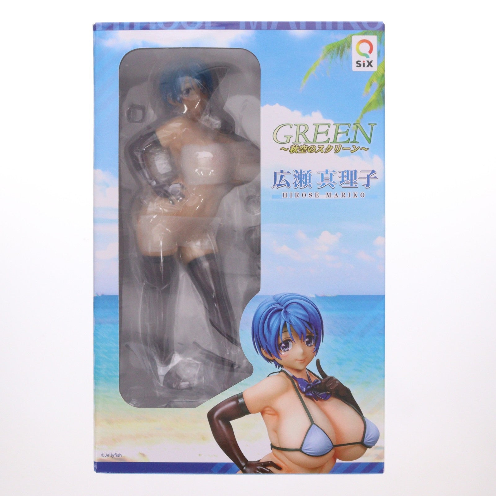 【中古即納】[FIG] 広瀬真理子(ひろせまりこ) GREEN ～秋空のスクリーン～ 1/6 完成品 フィギュア Q-six(キューシックス)(20221106)