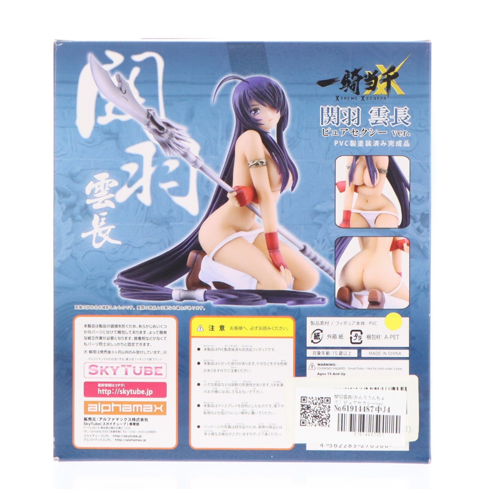 【中古即納】[FIG] 関羽雲長(かんううんちょう) ピュアセクシーver. 一騎当千 XTREME XECUTOR(エクストリームエグゼクター) 1/8 完成品 フィギュア(AX-0038) SkyTube(スカイチューブ)(20100915)